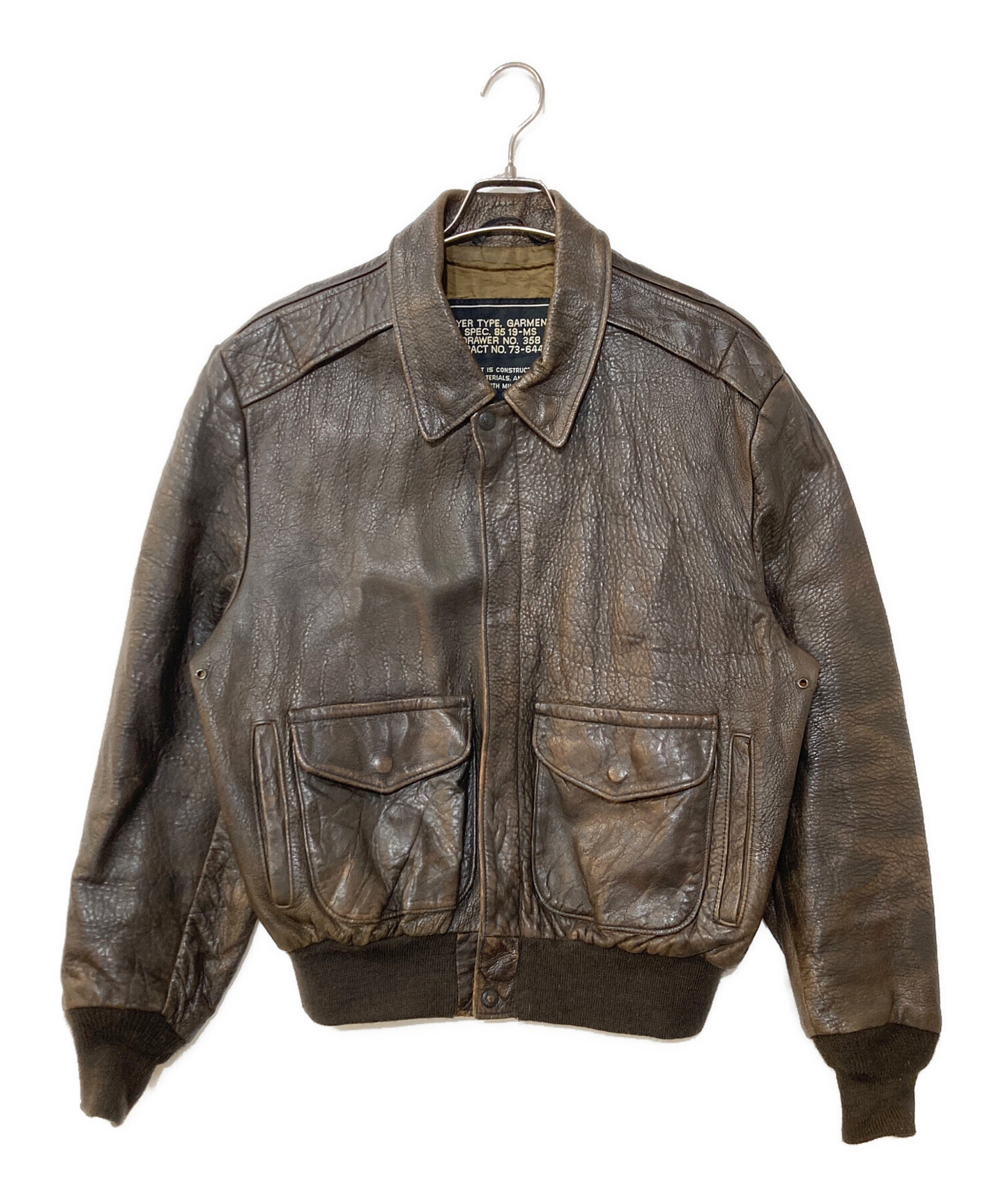 ショット　フライトジャケット 中古・古着通販】Schott (ショット) A-2 フライトレザージャケット