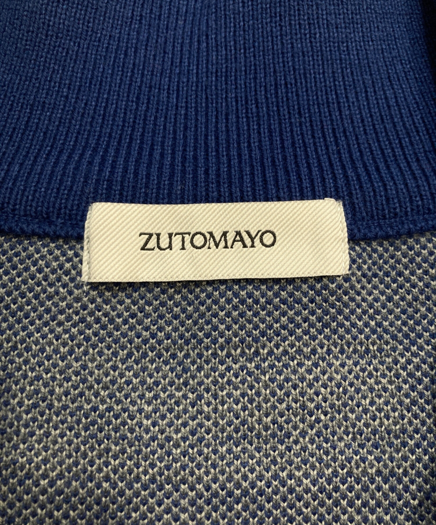 ずとまよ ジップニットジャージ Navy Mサイズ Full Zip Knit Jersey