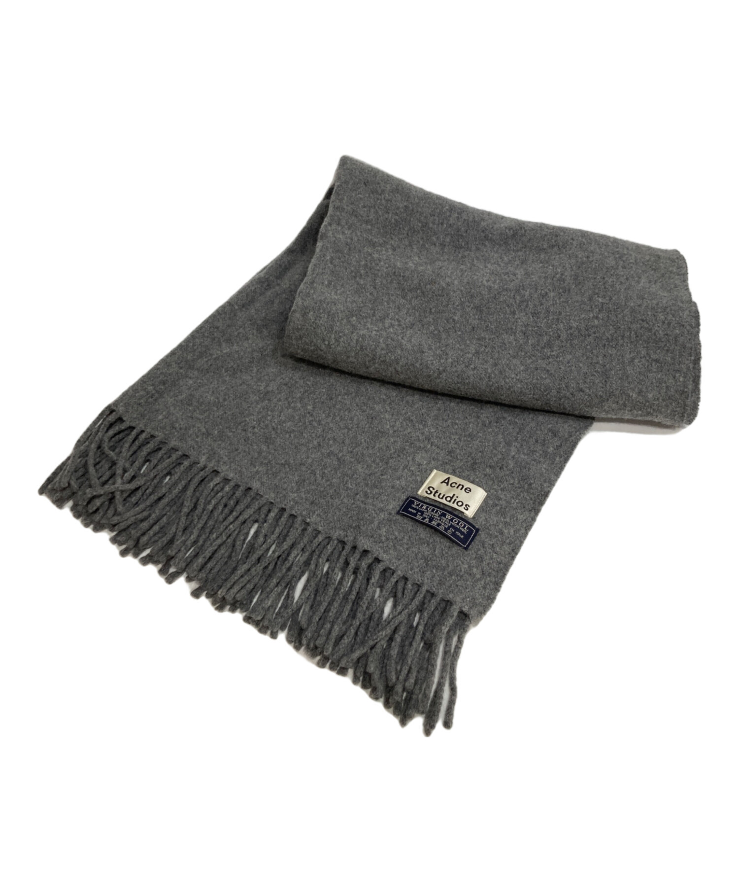 Acne Studios グレー ストール 中古・古着通販】Acne studios (アクネ ストゥディオズ) ウール