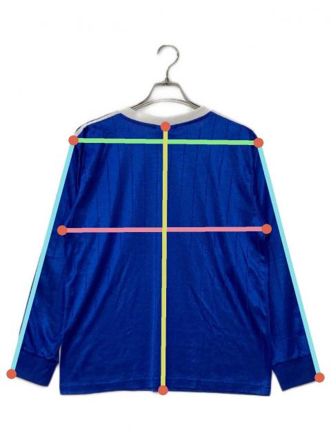 セール中!  ゲームシャツ　80s 青 中古・古着通販】adidas (アディダス) 80's ゲームシャツ ブルー