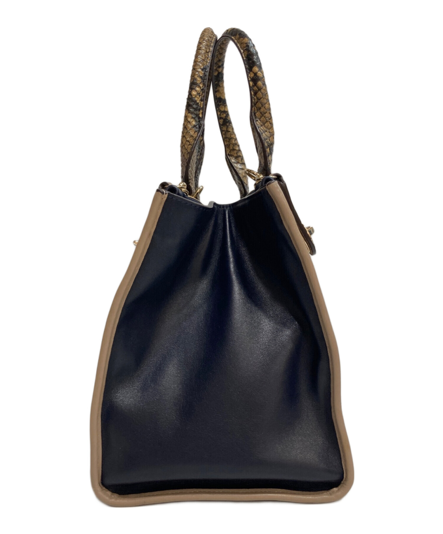 中古・古着通販】COACH (コーチ) パイソンハンドル 2WAYバッグ 