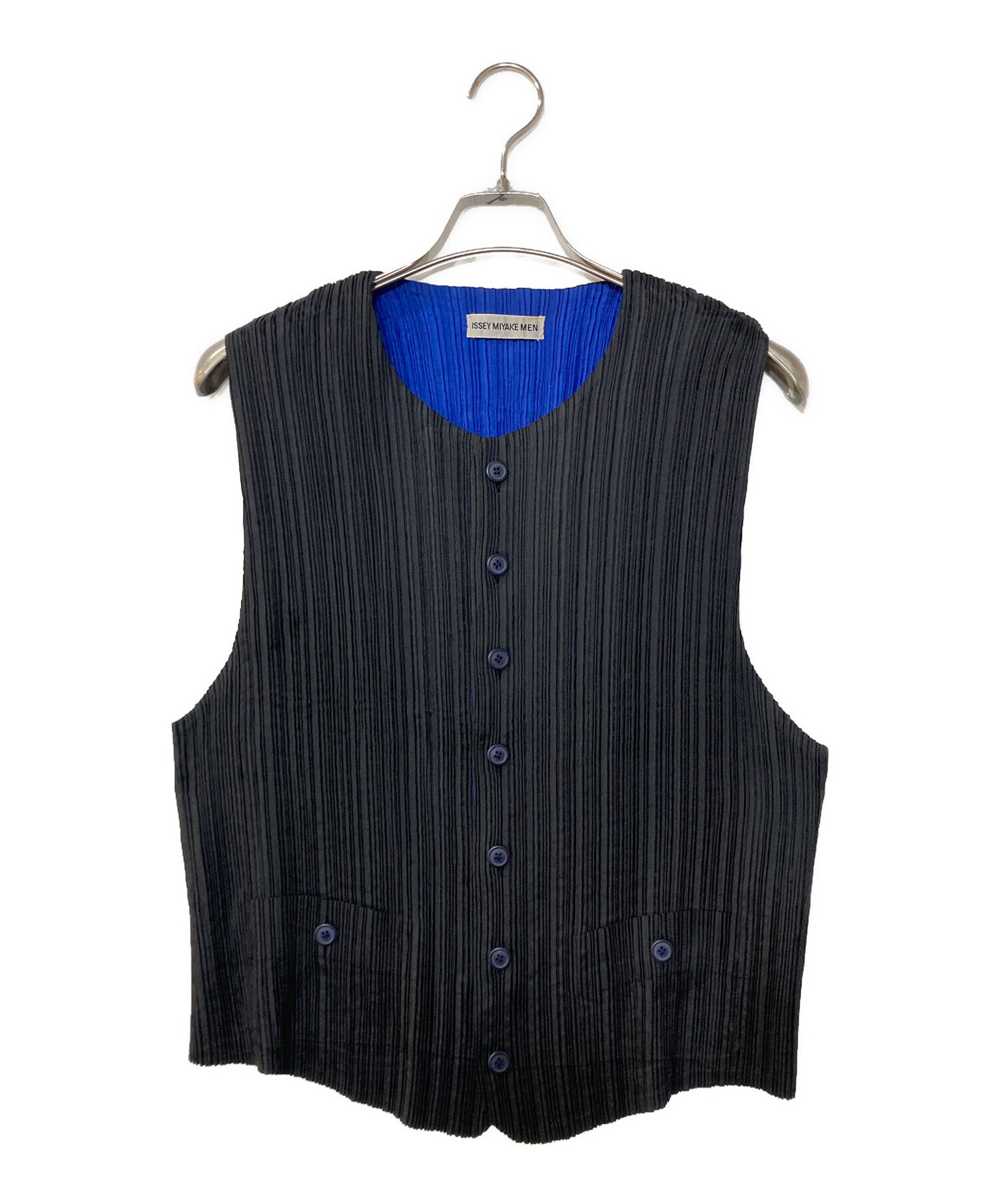 中古・古着通販】ISSEY MIYAKE MEN (イッセイミヤケメン) プリーツジレ 