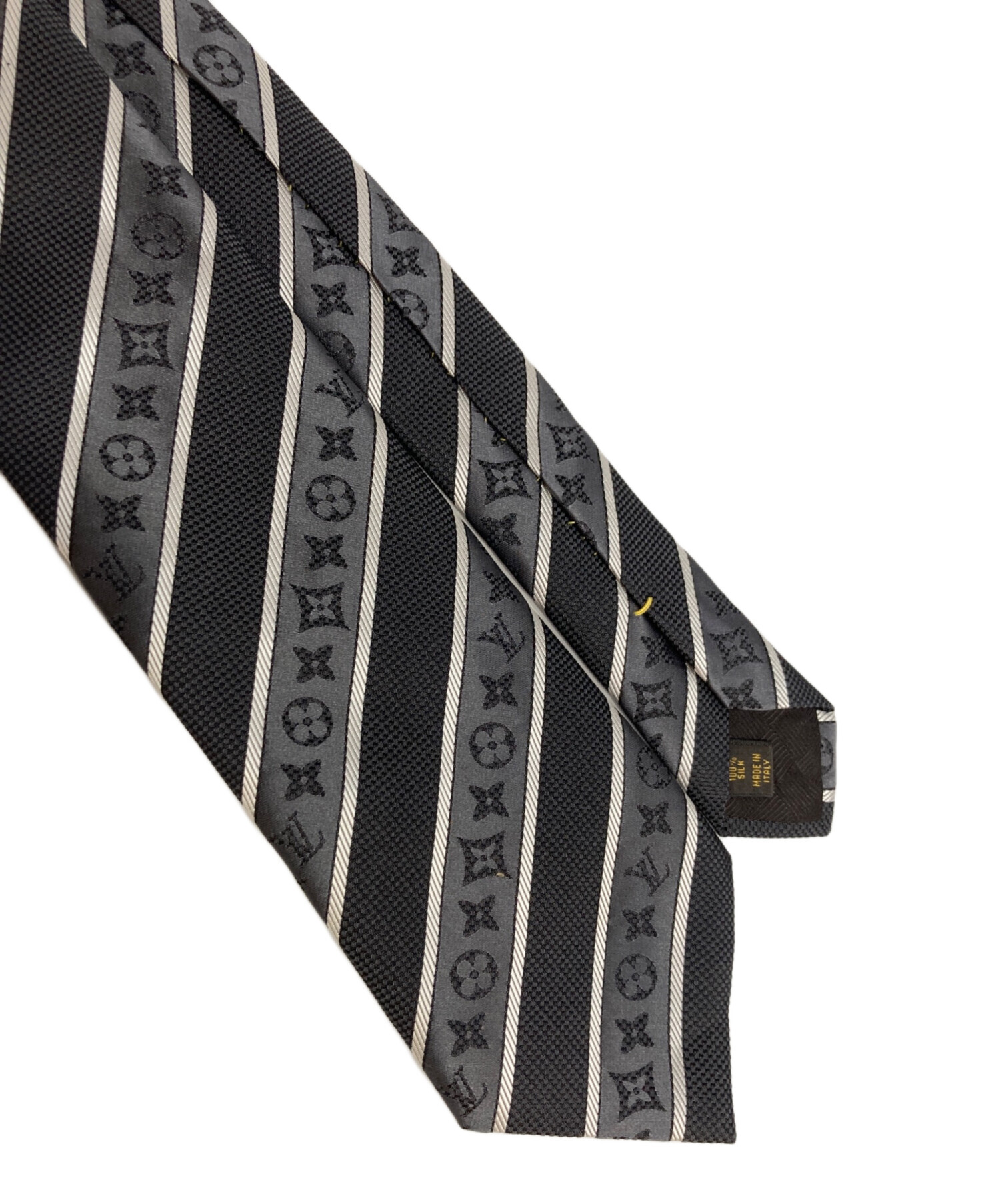 未使用】LOUIS VUITTON ネクタイ ダークグレー 箱付き 中古・古着通販