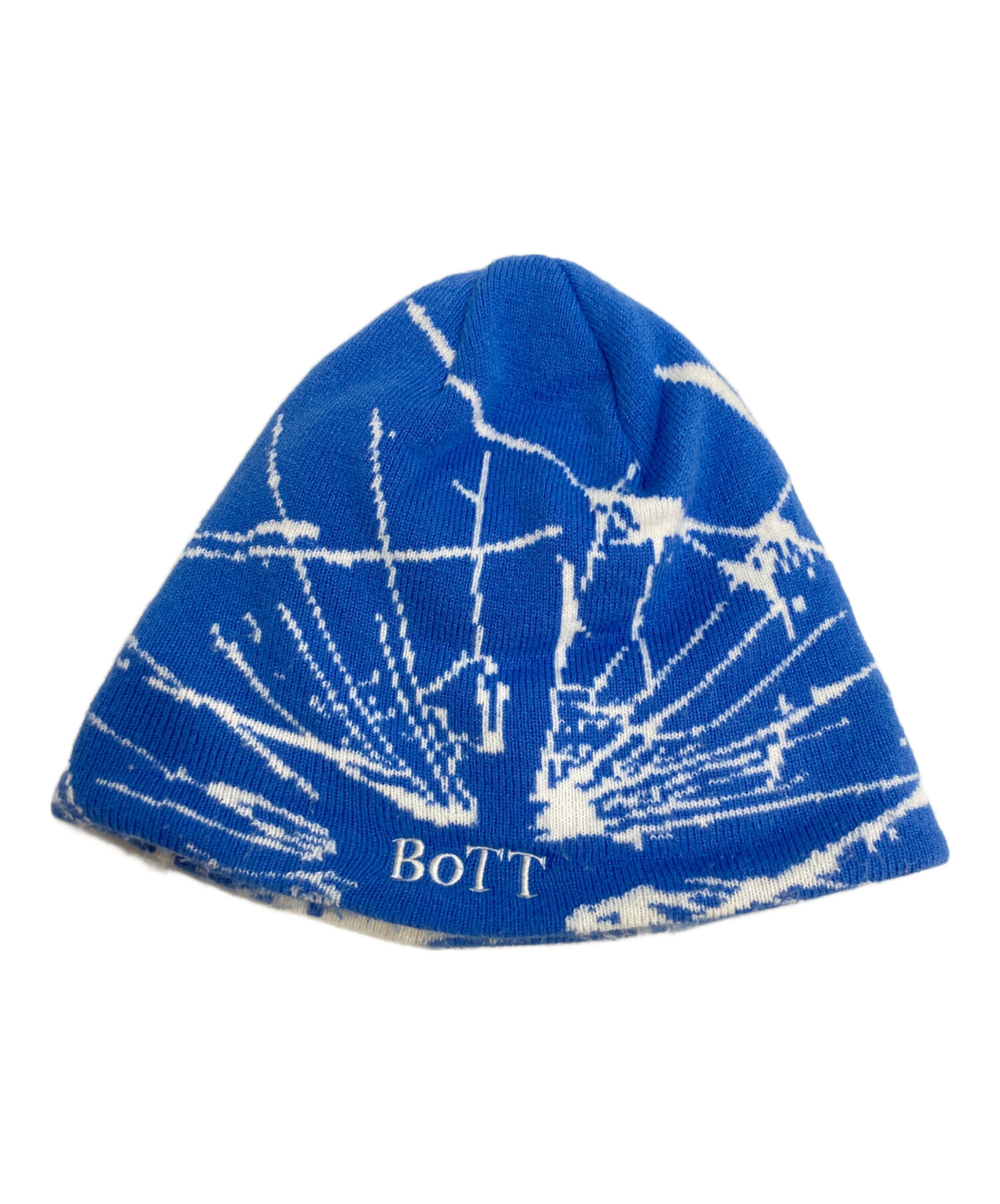帽子 BoTT Shattered Skull Cap Beanie 中古・古着通販】BoTT (ボット) Shattered Skull Cap Beanie ブルー