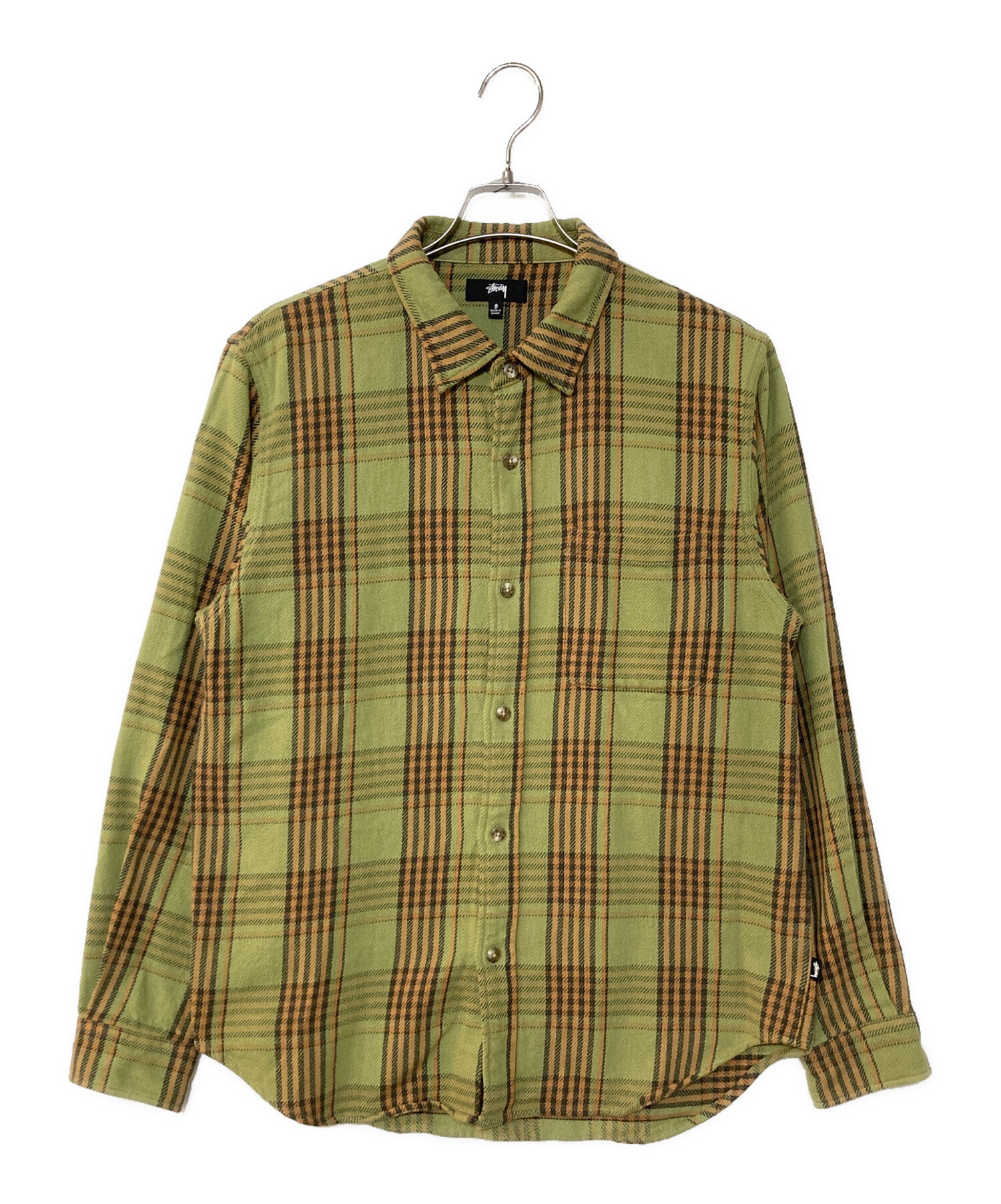 OLD STUSSY チェック柄 長袖シャツ Lサイズ 中古・古着通販】stussy (ステューシー) チェック柄長袖シャツ