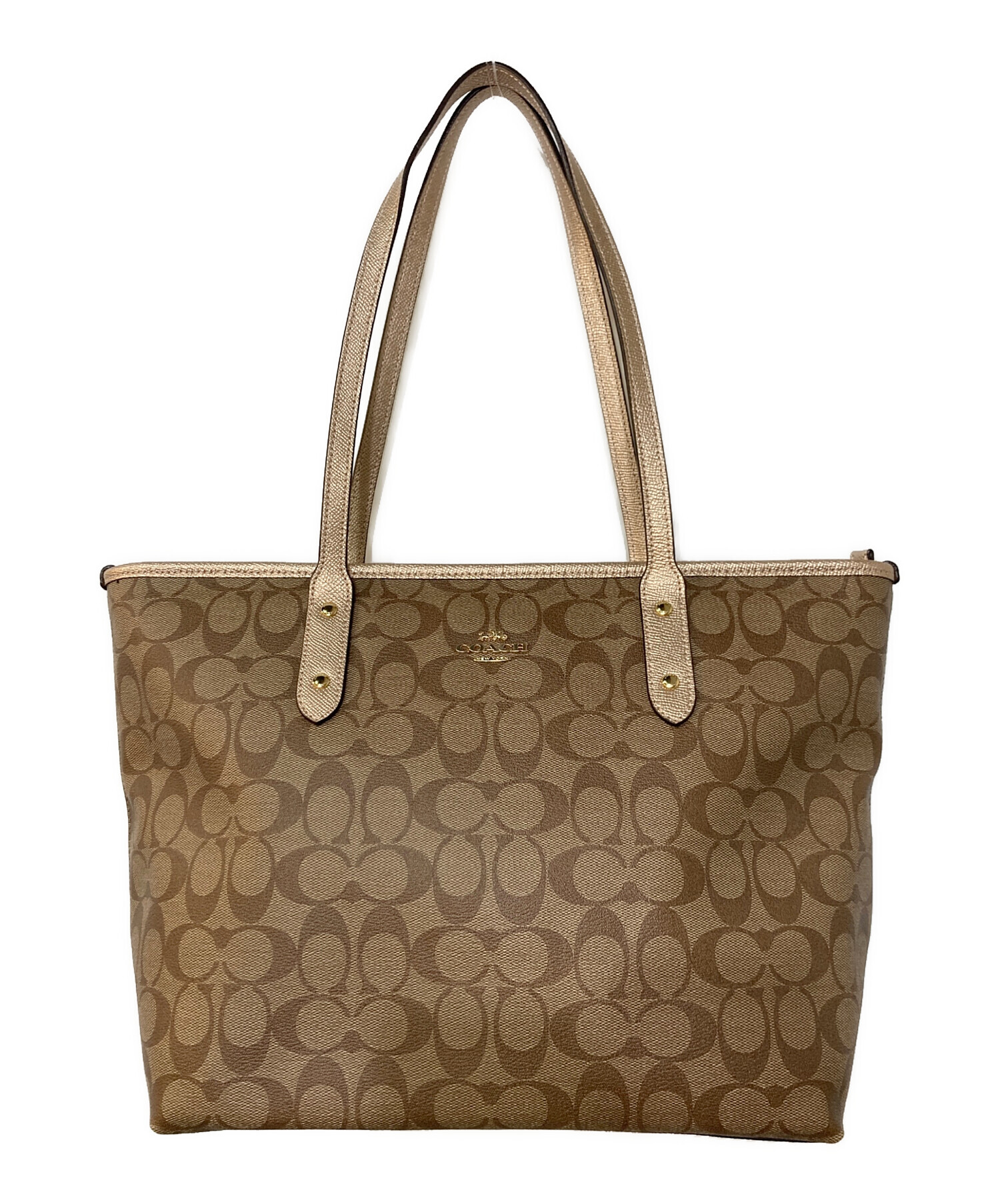 中古・古着通販】COACH (コーチ) シグネチャーシティ ジップ トート 