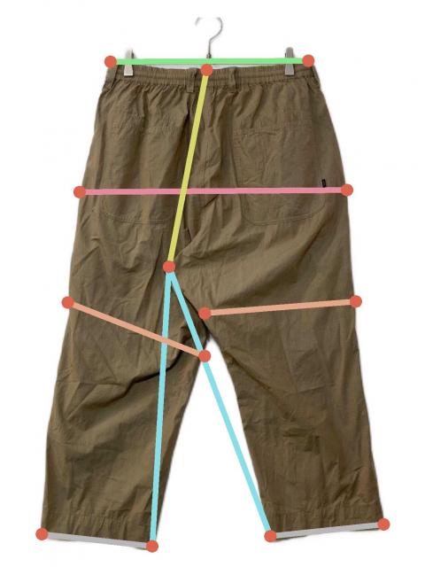 Rotol wide pants ハーフパンツ 中古・古着通販】ROTOL (ロトル) RIPSOP WIDE EASY PANTS カーキ