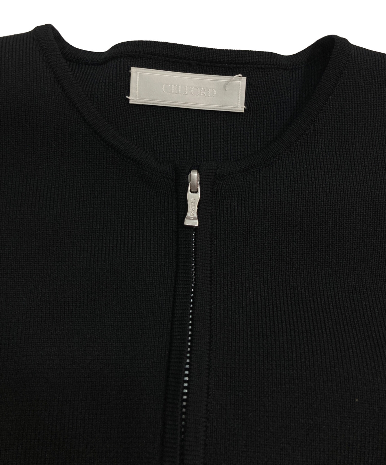 中古・古着通販】CELFORD (セルフォード) パール付きニットブルゾン