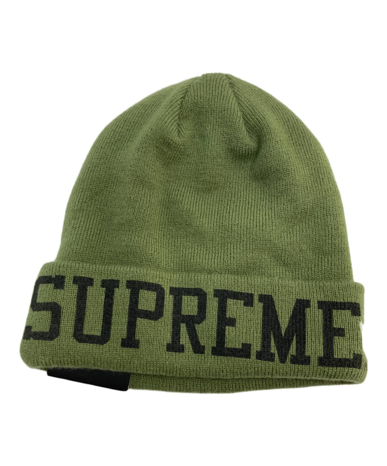 新品未使用タグ付き Supreme ニット帽 オリーブ色 ビーニー 中古・古着通販】New Era (ニューエラ) SUPREME (シュプリーム