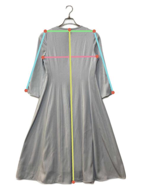 中古・古着通販】ANAYI (アナイ) トリアセサテンワンピース グレー
