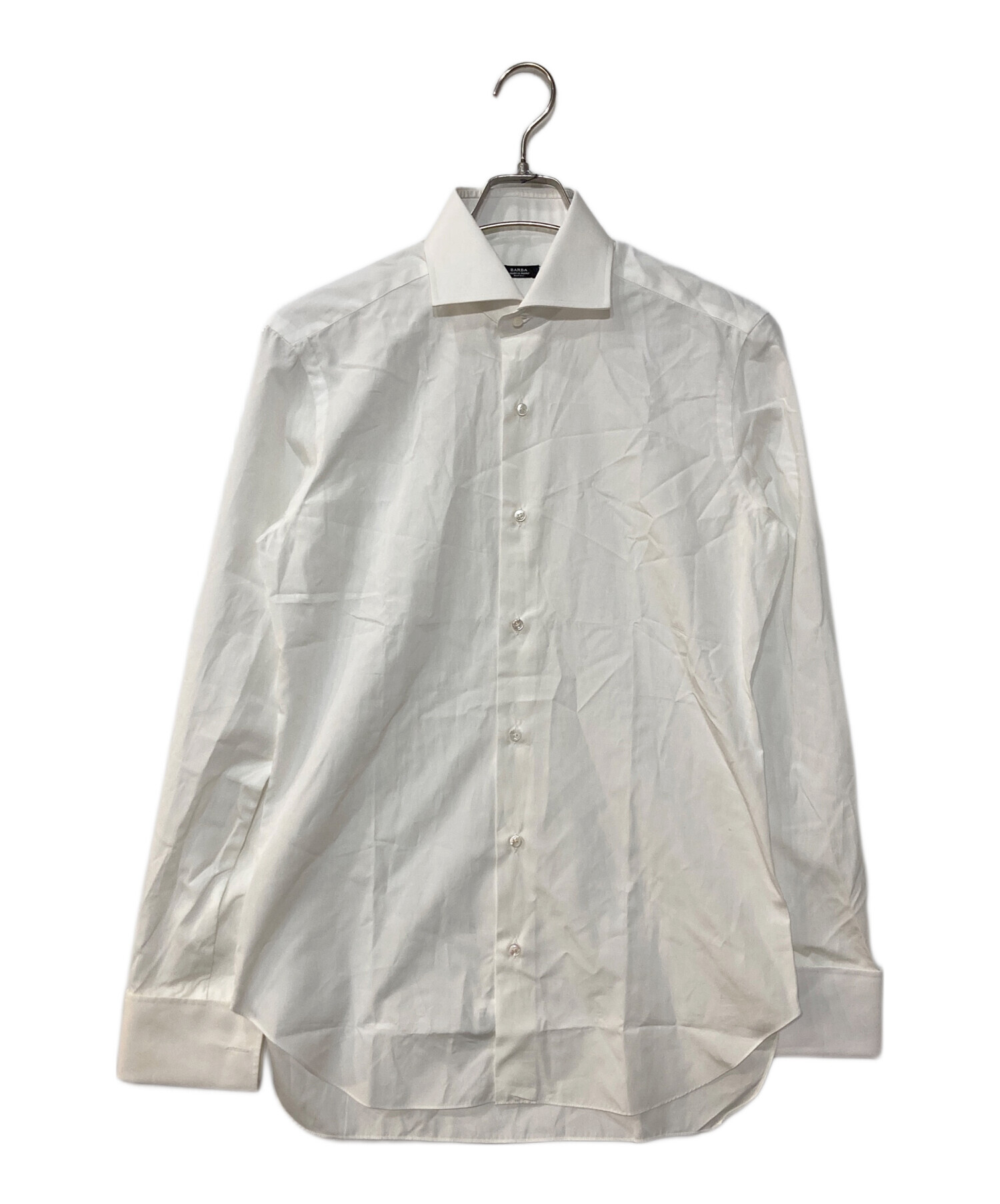 タグ付き未使用BARBAバルバ ドレスシャツ 38 中古・古着通販】BARBA (バルバ) Long Tops ドレスシャツ ホワイト