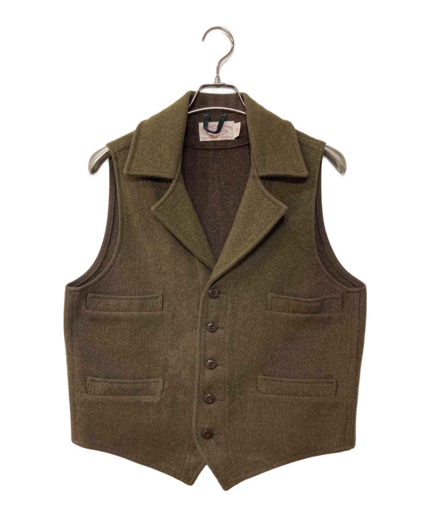 FILSON GARMENT ウールベスト グリーン サイズ42 中古・古着通販】FILSON (フィルソン) ウールベスト グリーン サイズ:M