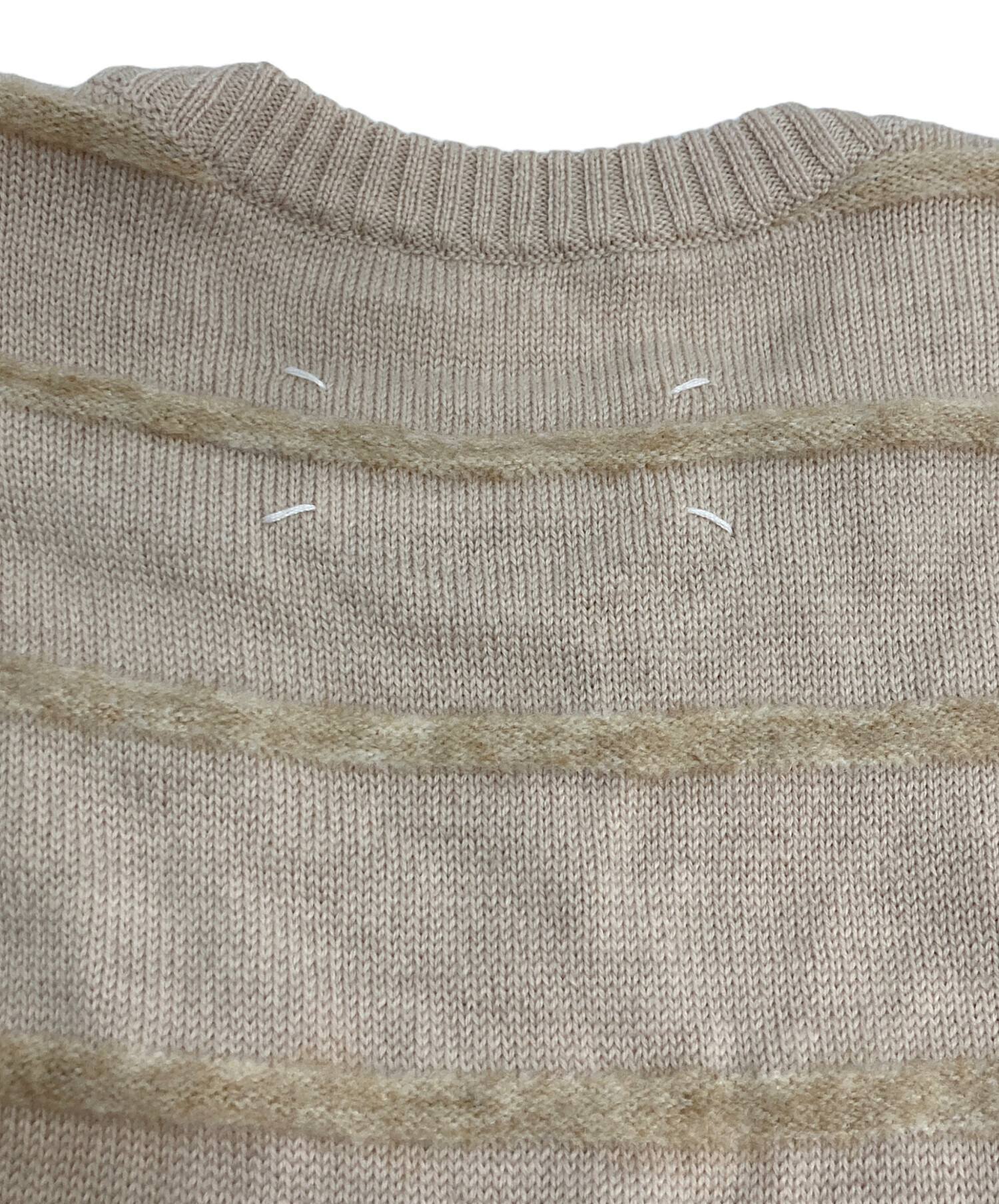 Maison Margiela メンズ ボーダーレイヤードサマーニット 中古・古着通販】Maison Margiela (メゾンマルジェラ) モヘヤ混