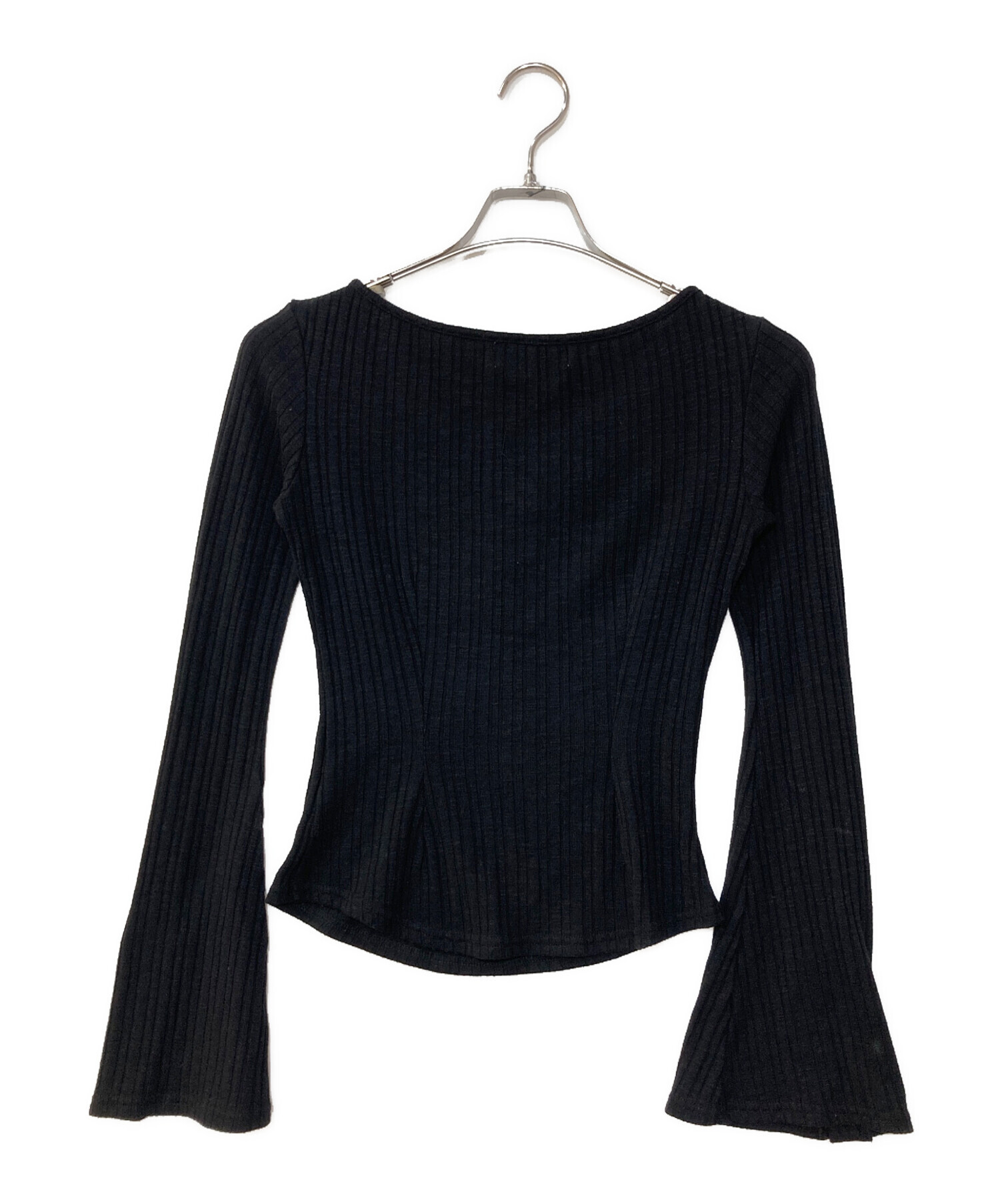 中古・古着通販】ANDMARY (アンドマリー) Dorothy heart tops ブラック