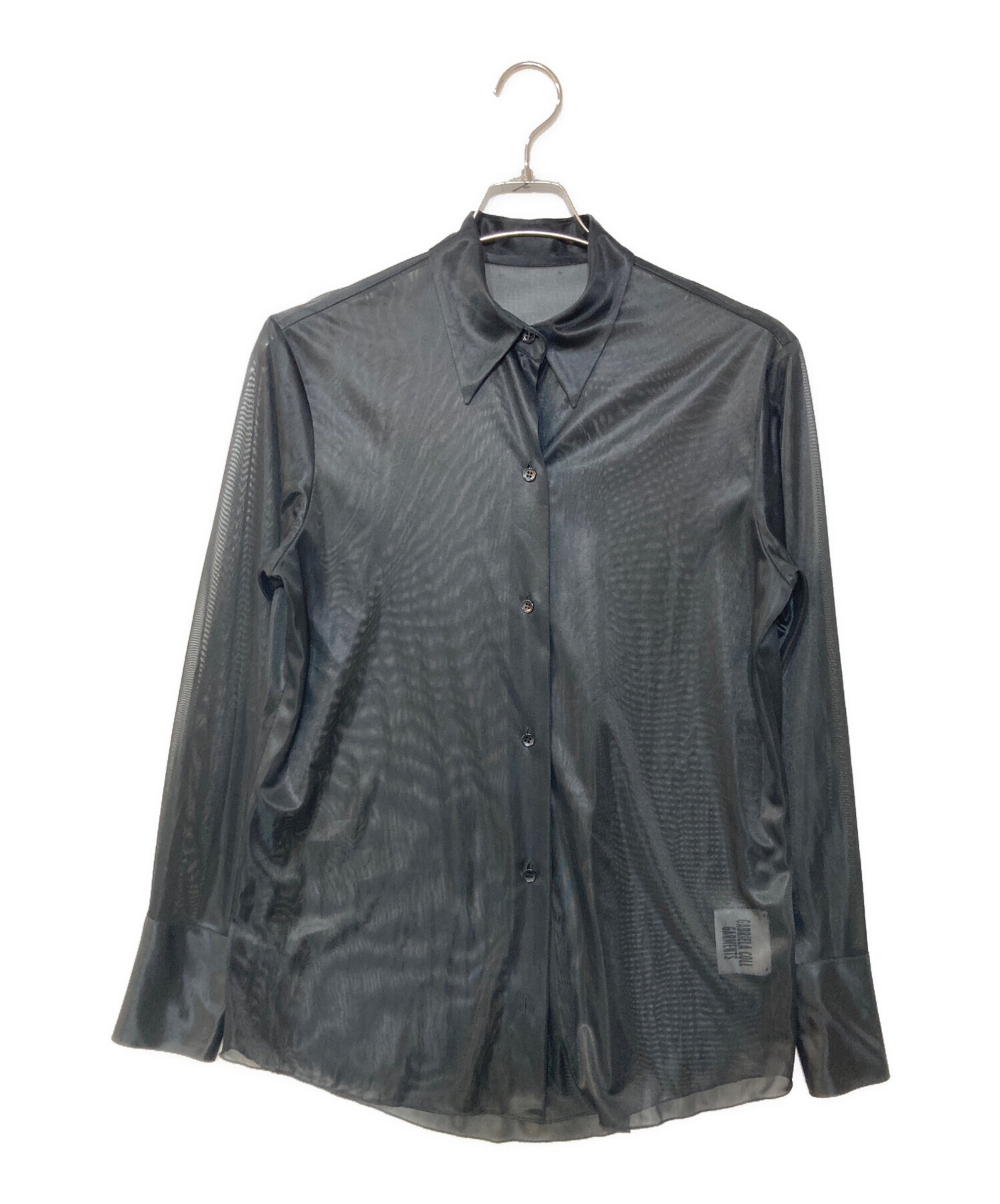 GABRIELA COLL GARMENTS♡シアー長袖シャツ グレー 中古・古着通販】gabriela coll garments (ガブリエラコールガーメンツ
