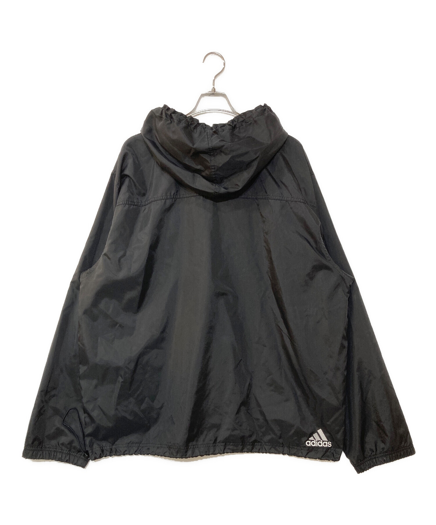 中古・古着通販】adidas (アディダス) アノラックパーカー ブラック