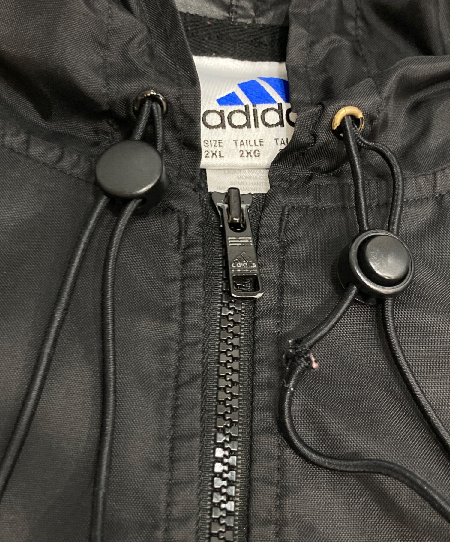 中古・古着通販】adidas (アディダス) アノラックパーカー ブラック