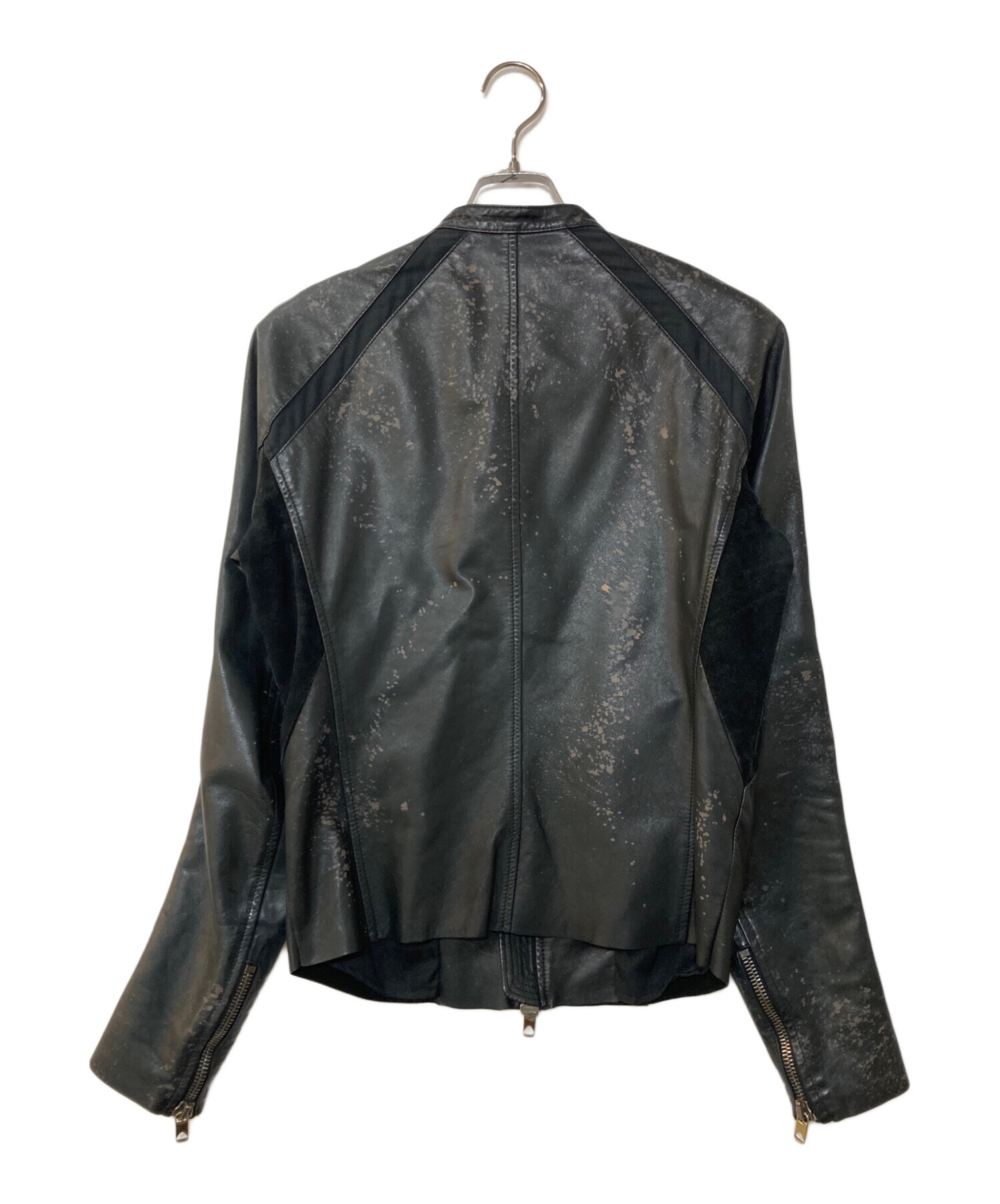 (美品）DIESEL BLACK GOLD シングルライダース ラムレザー 中古・古着通販】DIESEL Black Gold (ディーゼル ブラック ゴールド