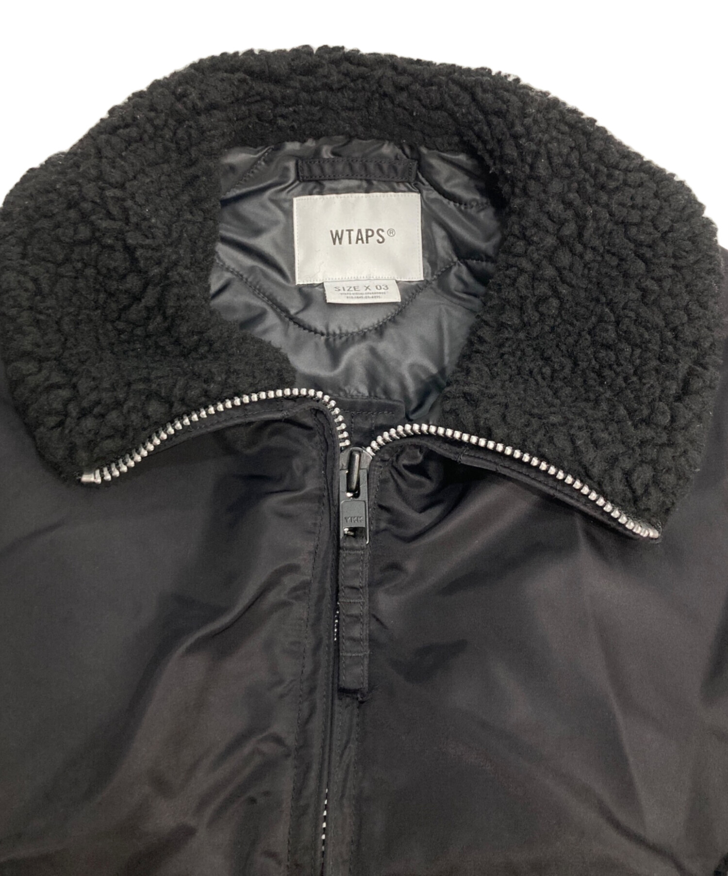 WTAPS ブラック ナイロンジャケット X 02 中古・古着通販】WTAPS (ダブルタップス) ボンバージャケット/ES