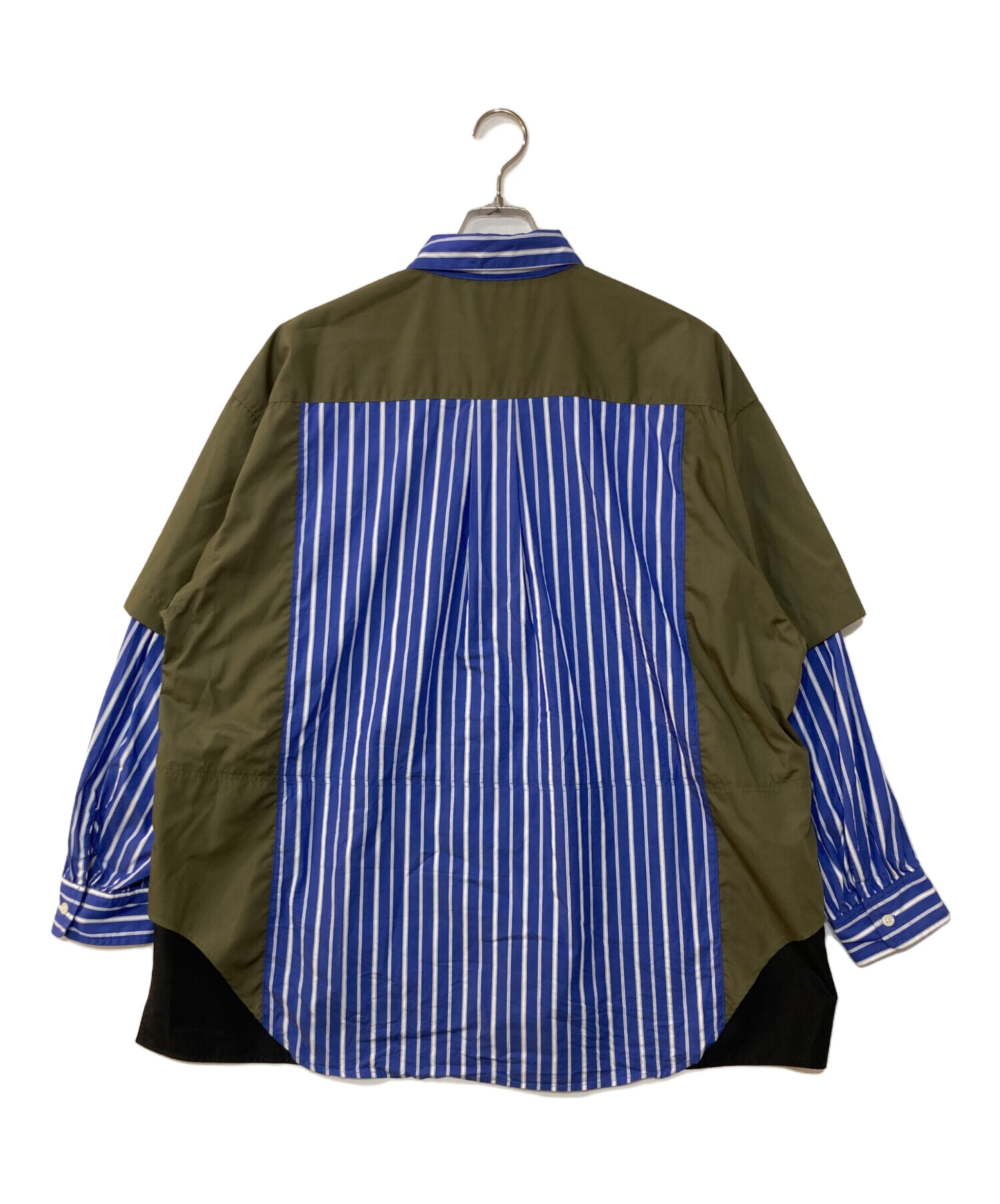 中古・古着通販】seesew (シーソー) FAKE BLOCKING OVER SHIRT