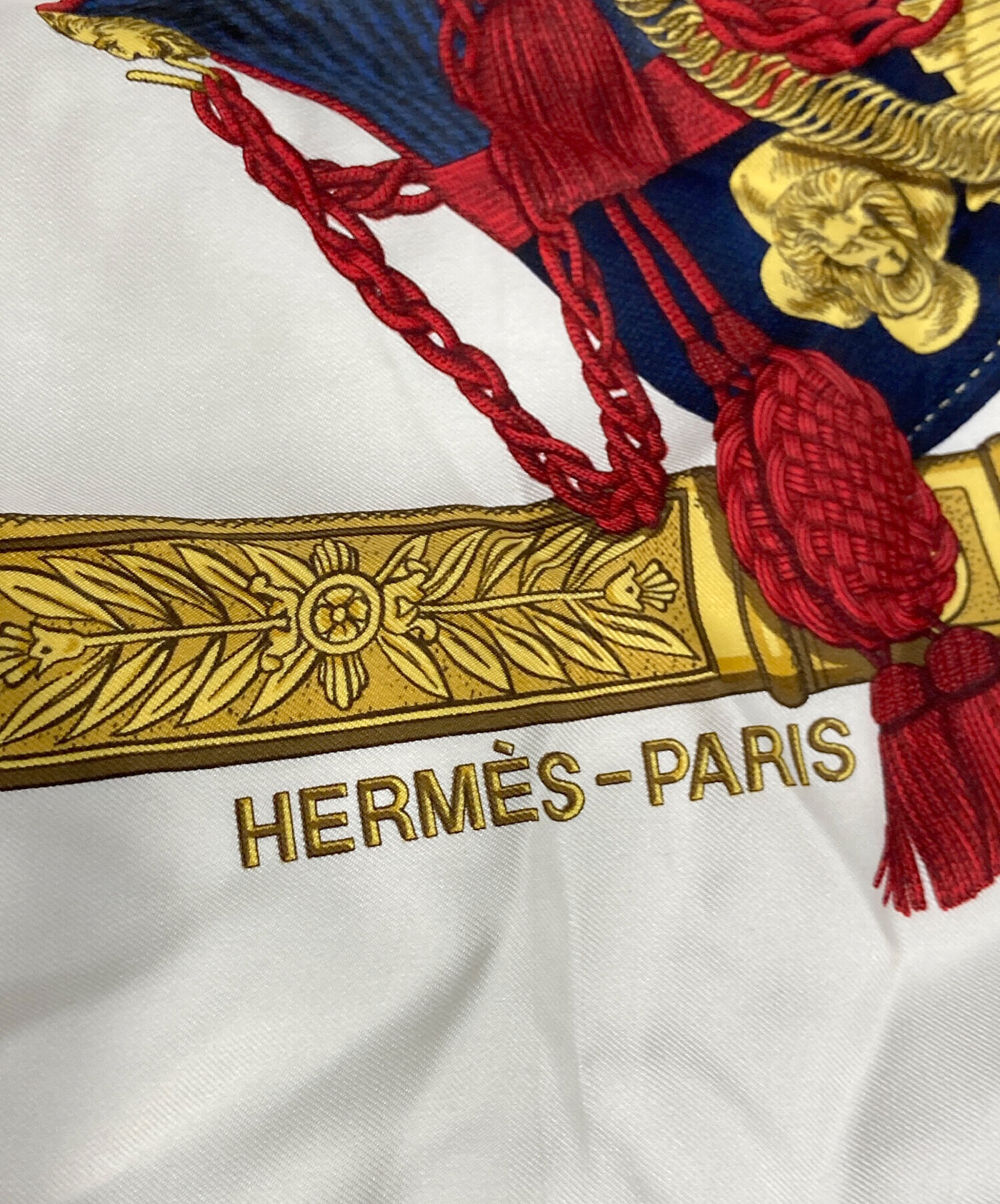 中古・古着通販】HERMES (エルメス) カレ90 ホワイト｜ブランド・古着