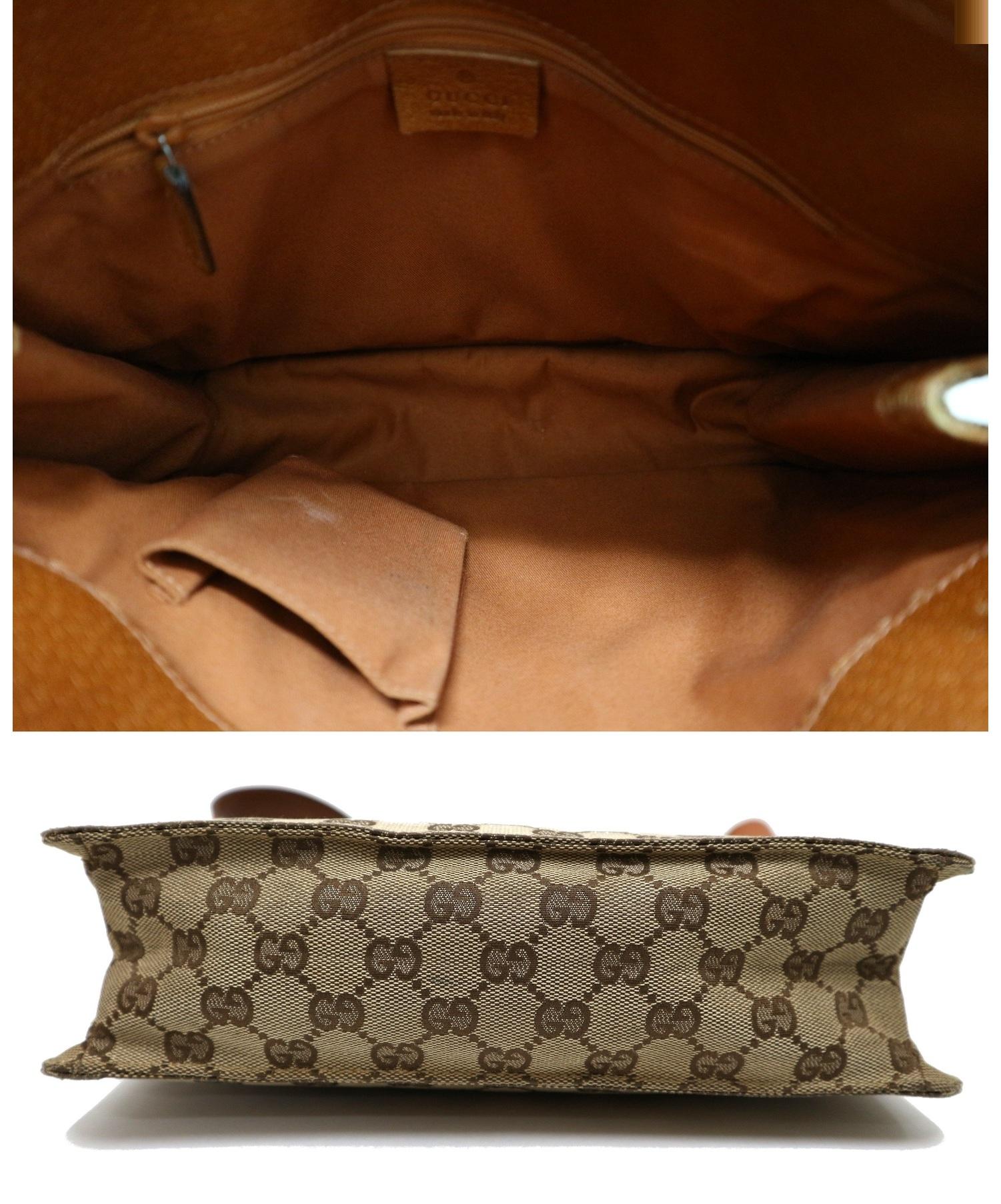 中古・古着通販】GUCCI (グッチ) GGキャンバスショルダーバッグ