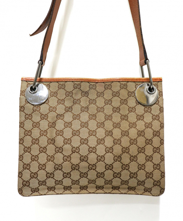 中古・古着通販】GUCCI (グッチ) GGキャンバスショルダーバッグ