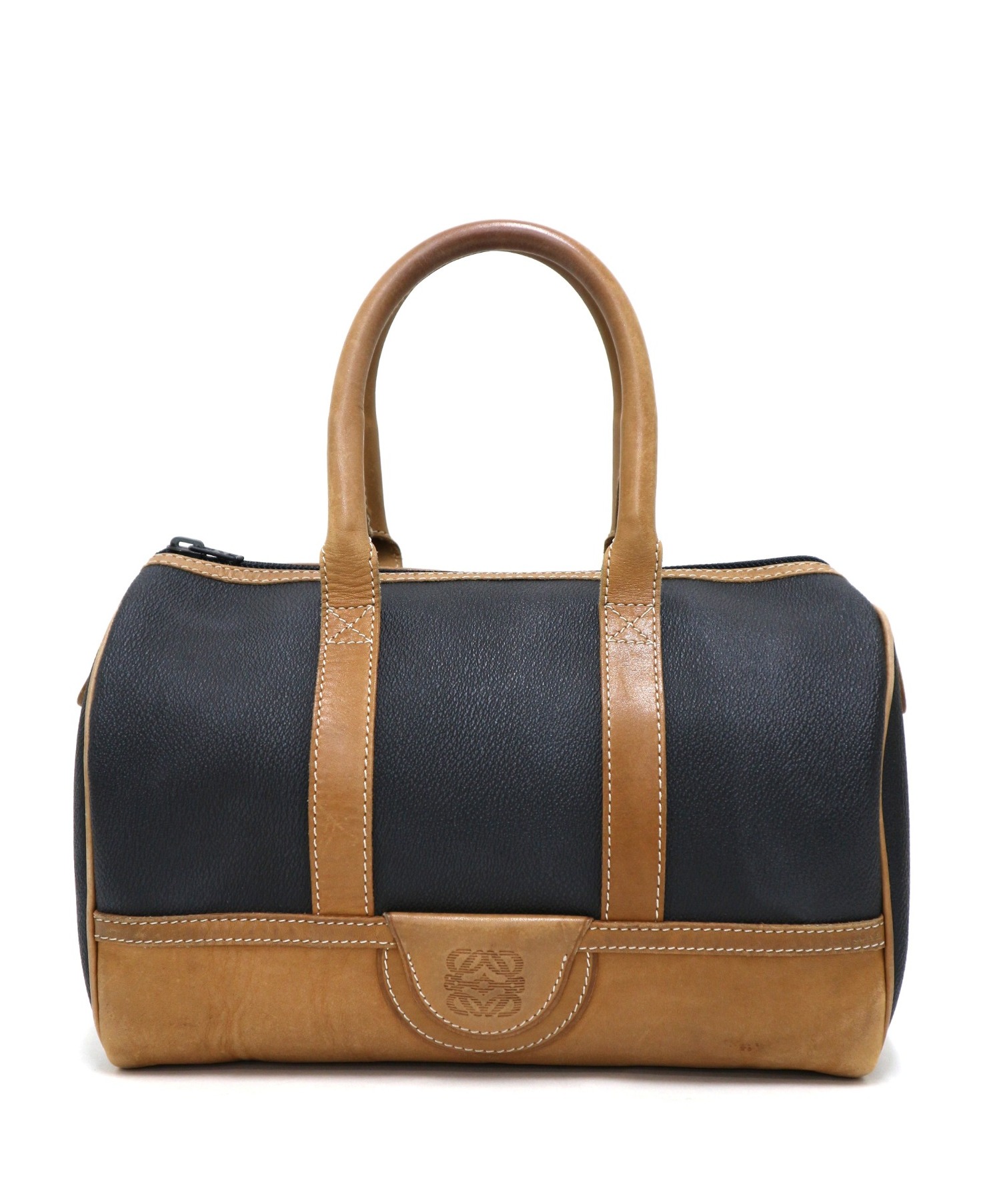 中古・古着通販】LOEWE (ロエベ) ヴィンテージミニボストンバッグ 