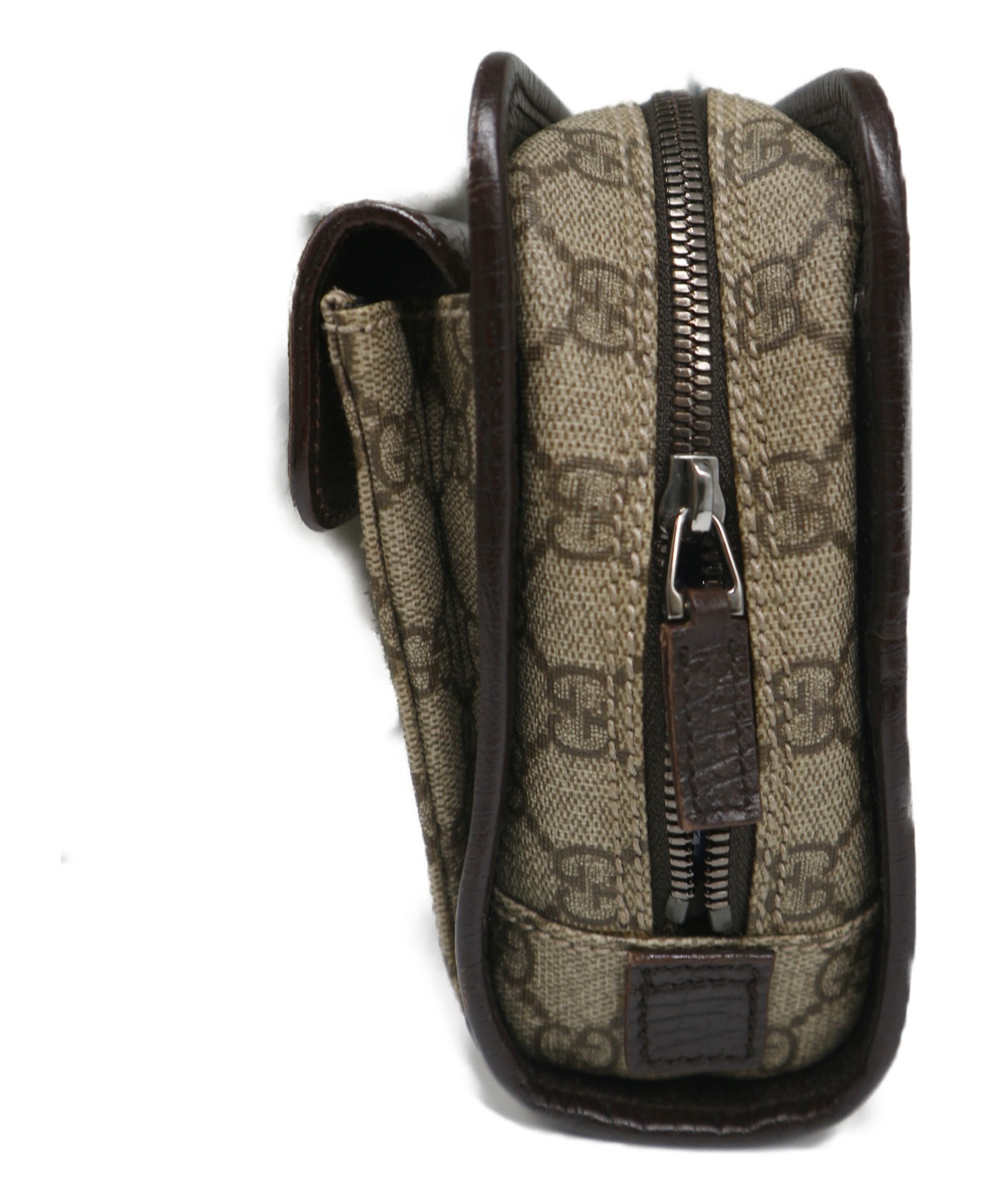 グッチ GUCCI クラッチバッグ PVC レザー 中古・古着通販】GUCCI (グッチ) GGロゴPVCレザークラッチバッグ