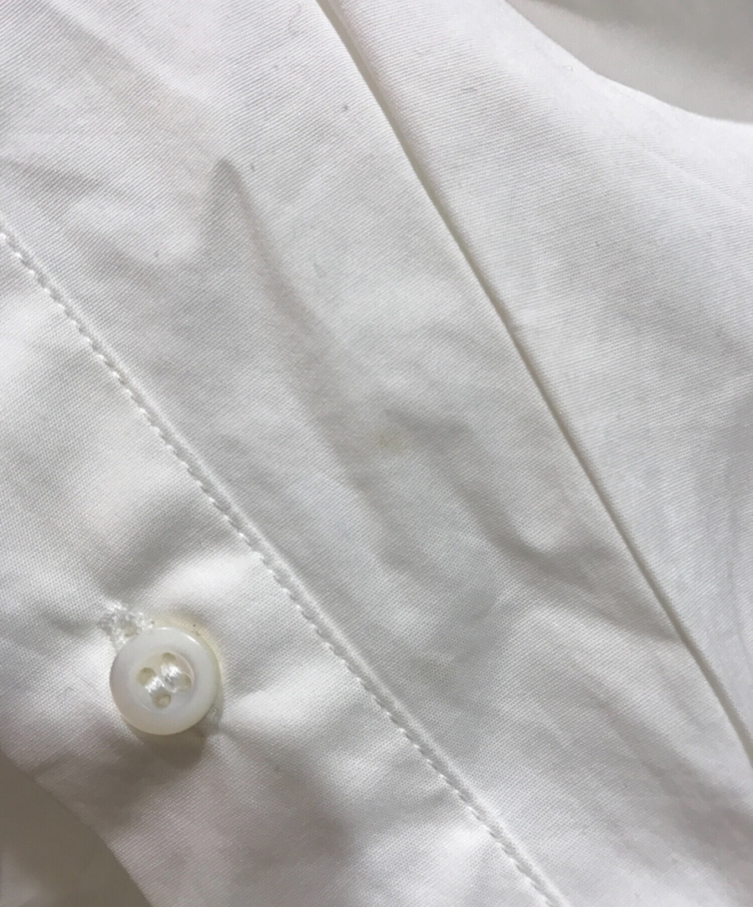 中古・古着通販】PRADA (プラダ) スキッパーシャツ ホワイト サイズ:38 