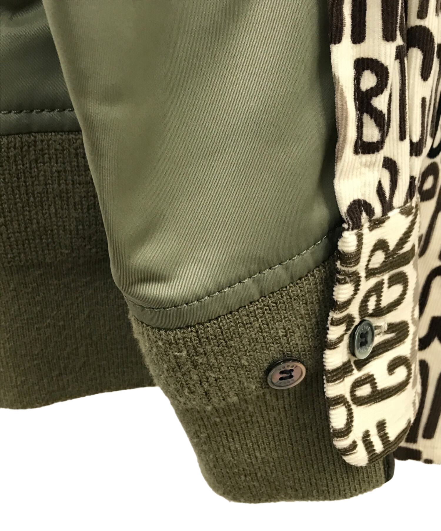 最終　sacai 23ss エリックヘイズ　エンブロイダリー　ニット Sacai 23SS エリックヘイズ コード エンブロイダリー シャツ