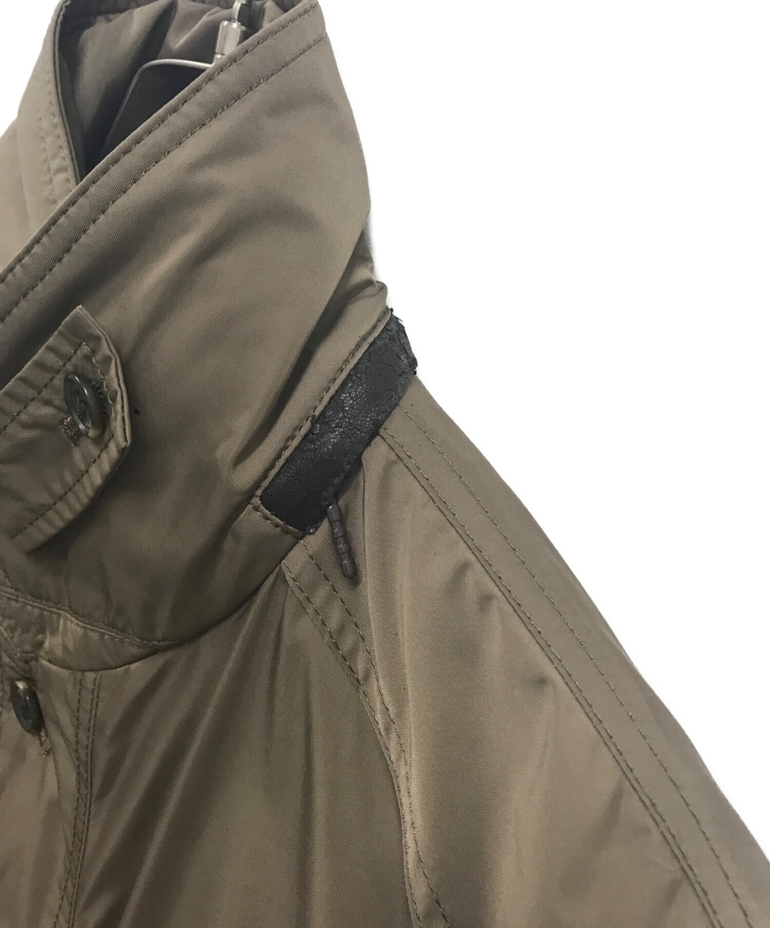 【中古品】JOSEPHアイボリー フード付き ロングコート 中古品】JOSEPHアイボリー フード付き ロングコート