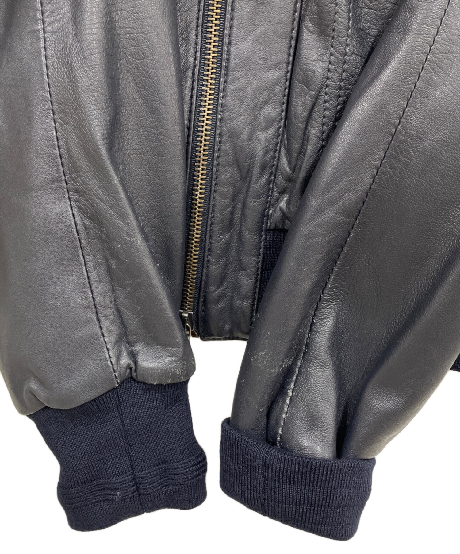 T様】パトリツィア ぺぺレザージャケット 黒 S 羊革 高級装飾 希少 T様