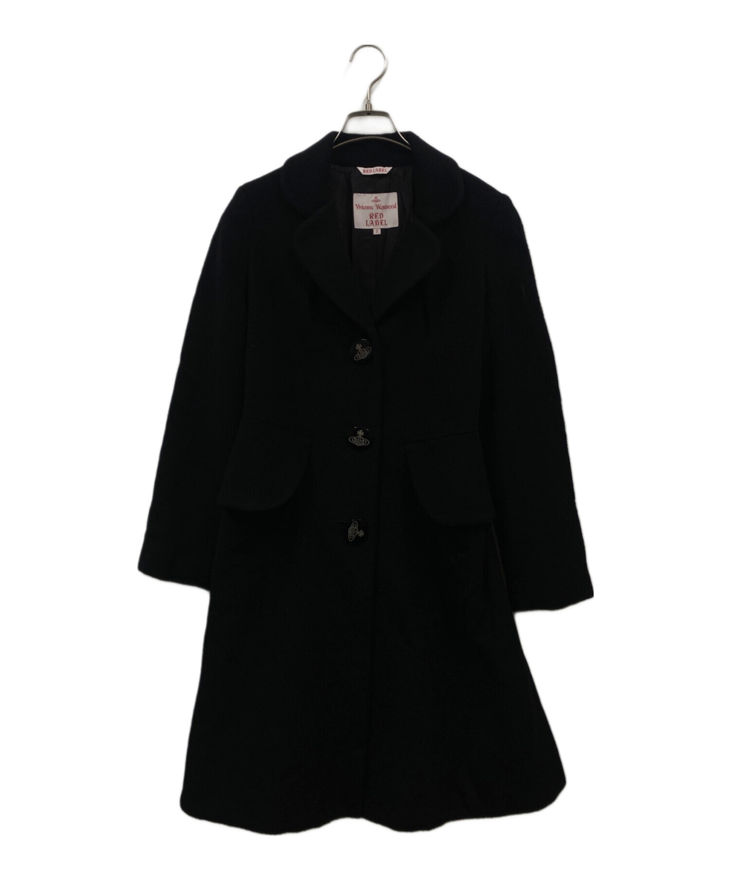 viviennewestwood RED label コート　黒 中古・古着通販】Vivienne Westwood RED LABEL (ヴィヴィアンウエスト