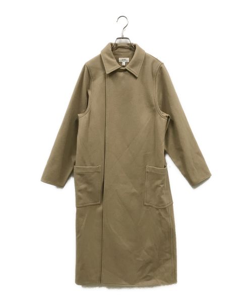 HYKE ハイク メルトン ロングPコート キャメル HYKE ハイク メルトン ロングPコート キャメル 11月4日(土)20:00