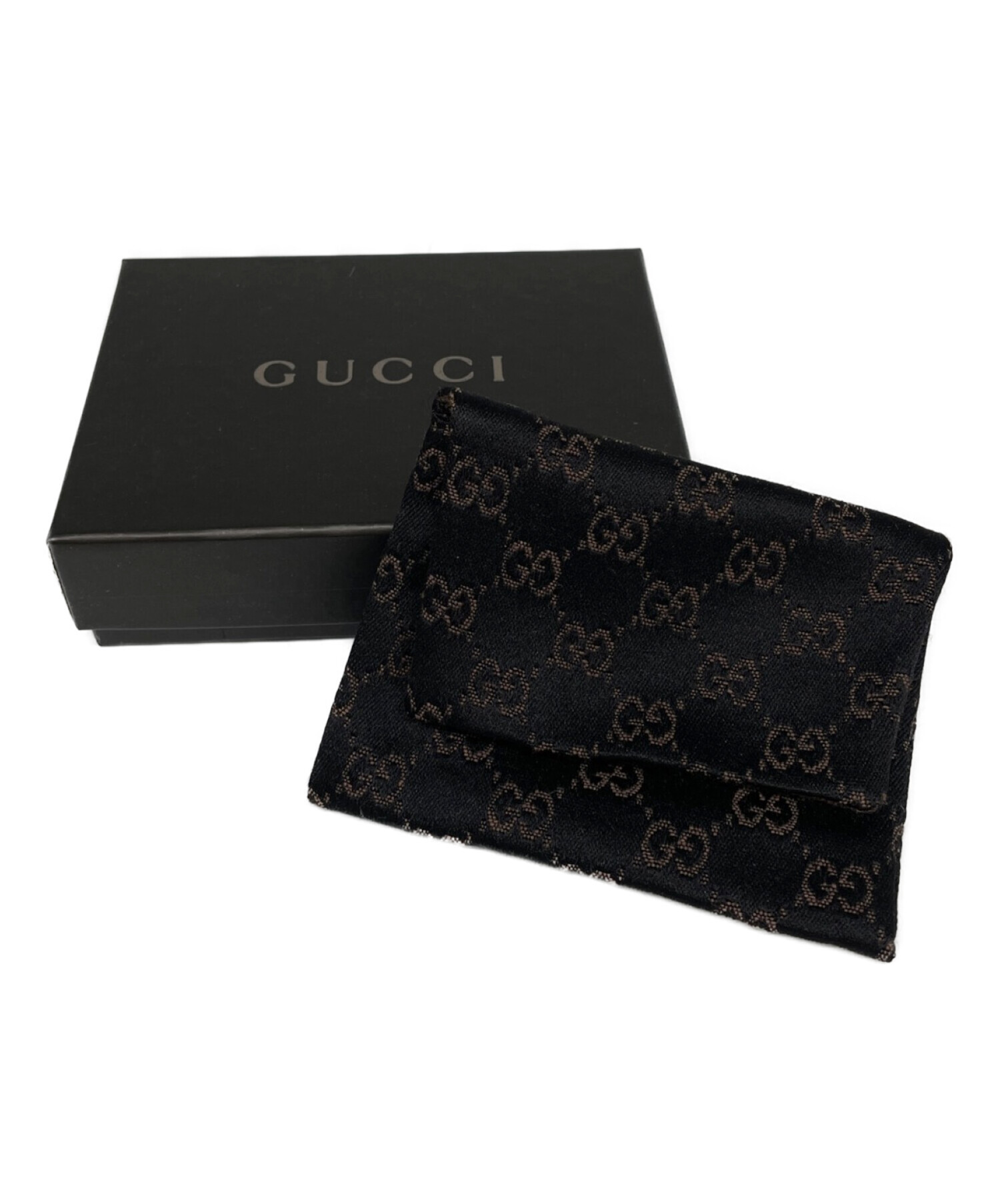 中古・古着通販】GUCCI (グッチ) K18レザーブレスレット ブラック