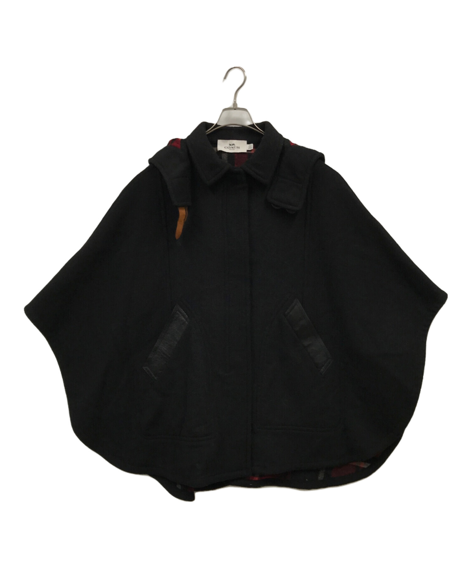 COACH ポンチョ C5104 ウール ナイロン ベージュ イタリア製 COACH ポンチョ C5104 ウール ナイロン ベージュ イタリア製 コーチ