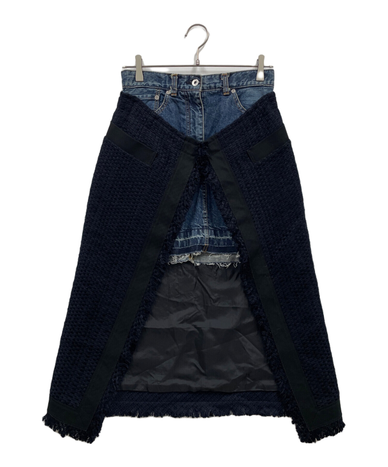 中古・古着通販】sacai (サカイ) ドッキングデニムスカート/デニム  