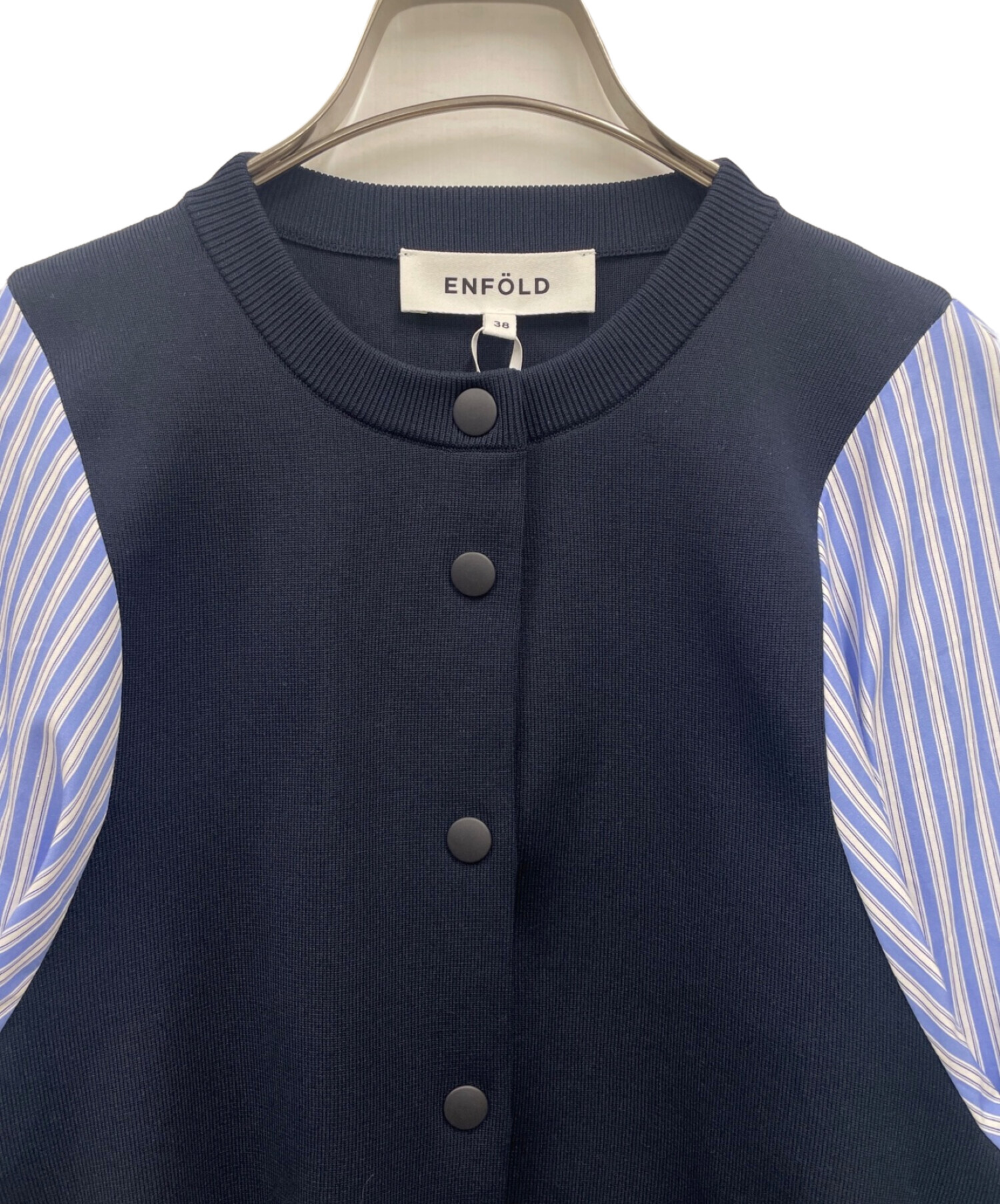 中古・古着通販】ENFOLD (エンフォルド) KNIT×SHIRT JUMPER 中古・古着通販】ENFOLD (エンフォルド) KNIT×SHIRT JUMPER