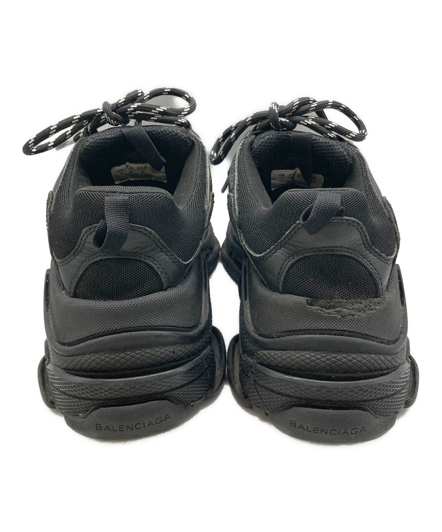 バレンシアガ トリプルエス トリプルブラック 中古・古着通販】BALENCIAGA (バレンシアガ) triple S/トリプルエス