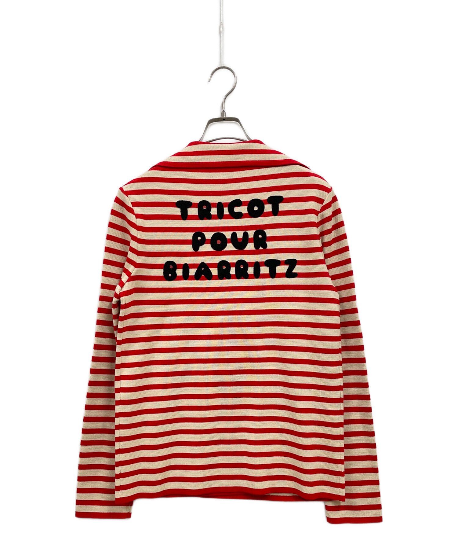 中古・古着通販】GUCCI (グッチ) 金釦ボーダーニットジャケット/572593 