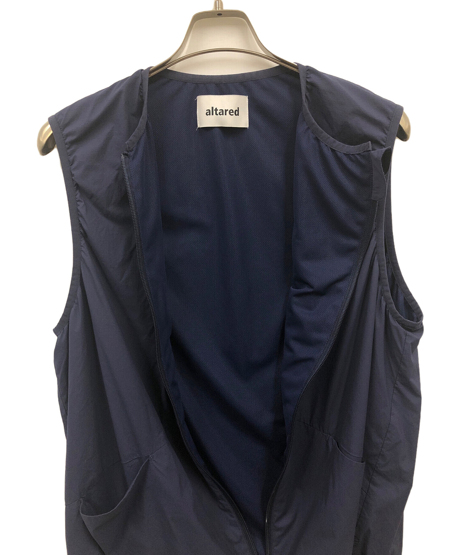 中古・古着通販】altared (オルタード) Nylon Fabric Zipper Vest/23 