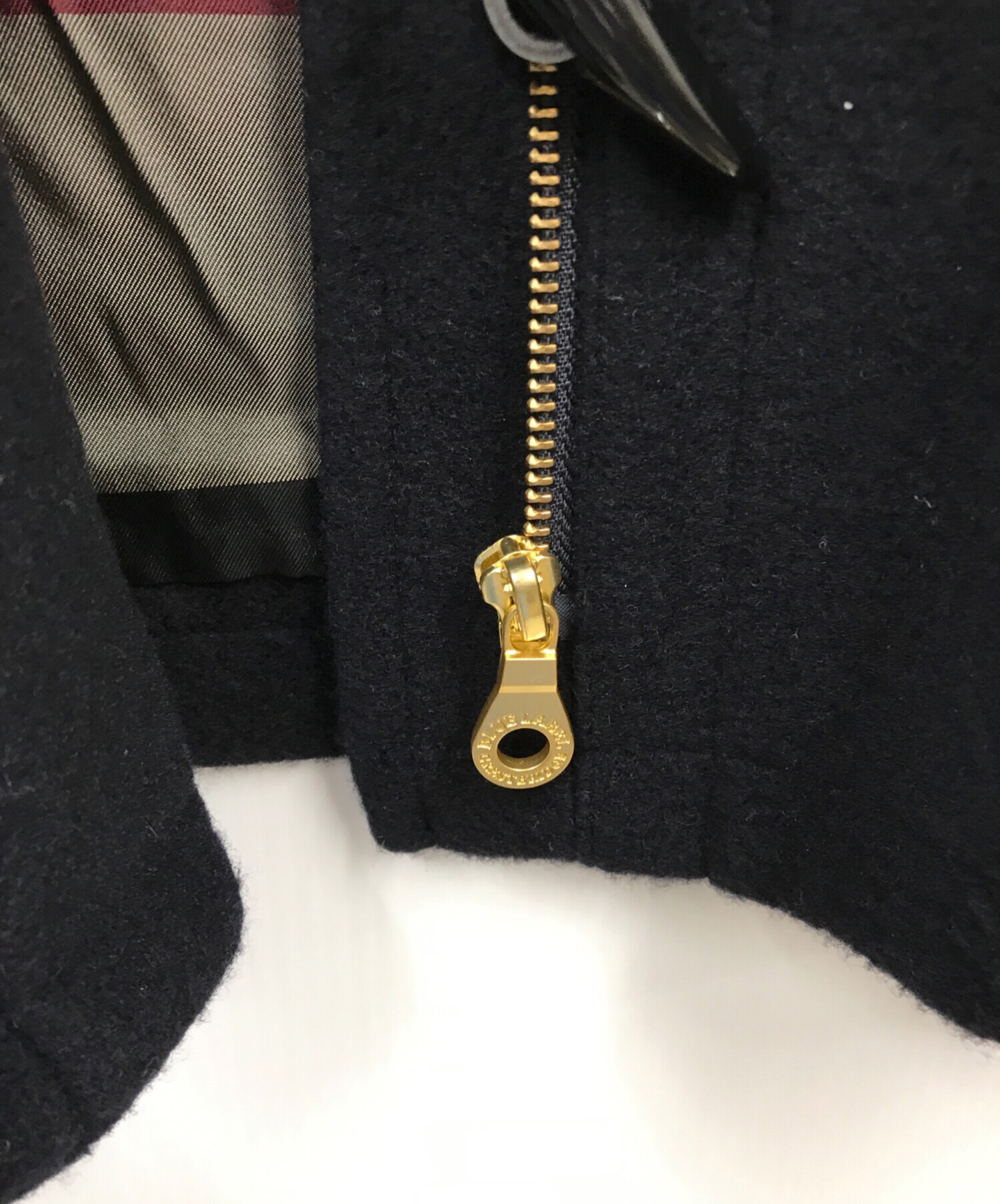 ブルーレーベルクレストブリッジブラッシュメルトンジャケット