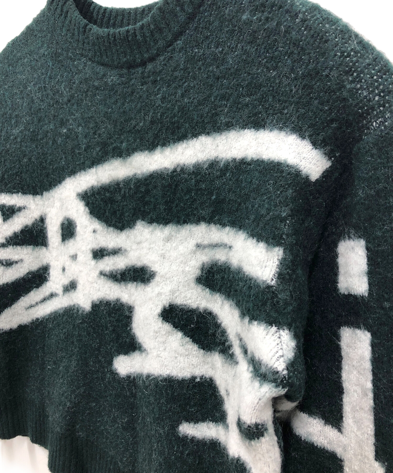 中古・古着通販】genzai (ゲンザイ) genzai Big Logo Knit/GZ1269 