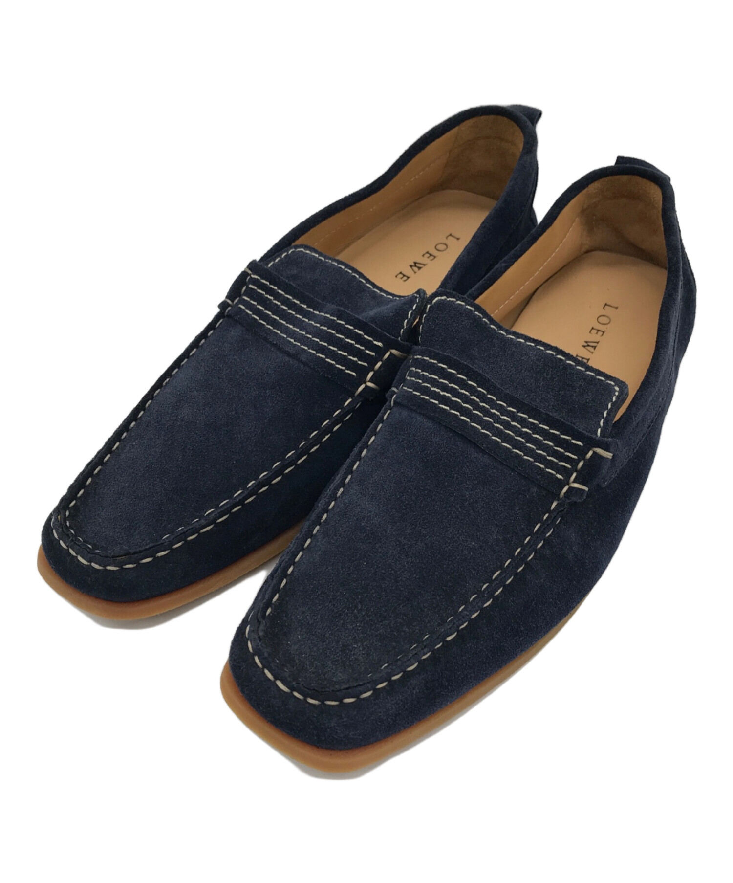 中古・古着通販】LOEWE (ロエベ) ドライビングシューズ ネイビー