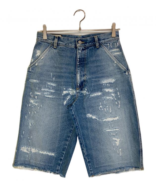 中古・古着通販】GUCCI (グッチ) ダメージ加工デニムショート