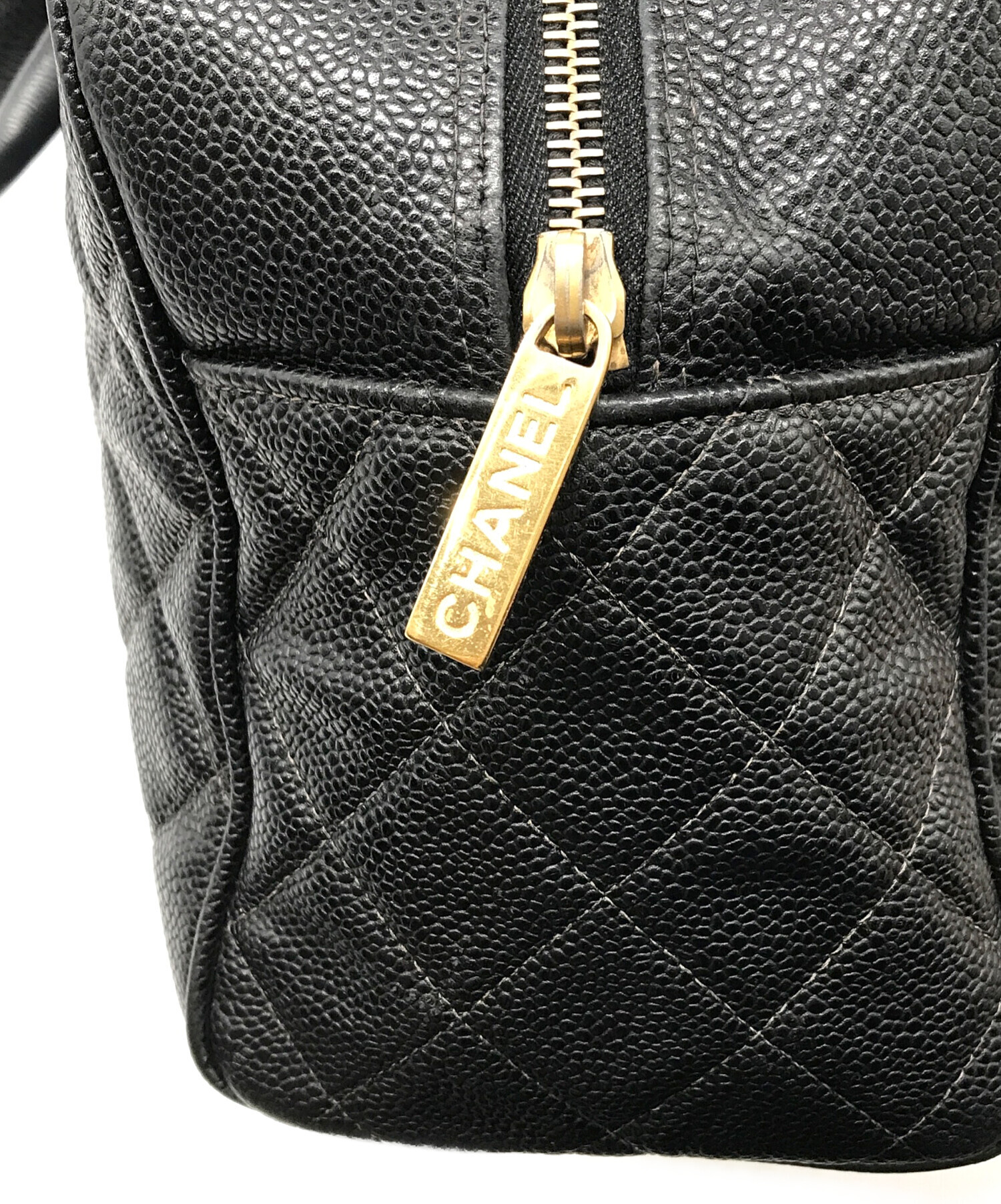 中古・古着通販】CHANEL (シャネル) キャビアスキンココマークミニ
