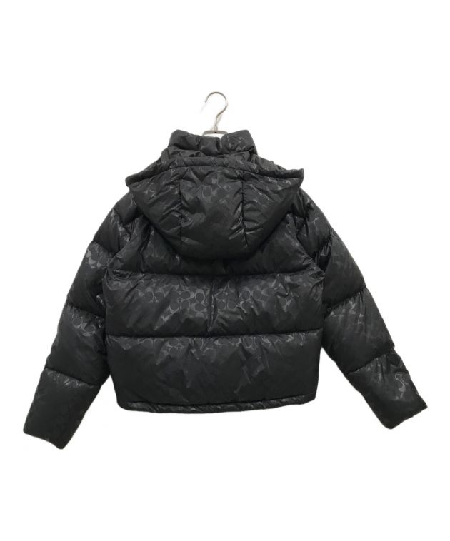 coachコーチ ダウンジャケットダウンコート ブラック Ｓサイズ 美品】COACH ロングダウンジャケット 黒xs