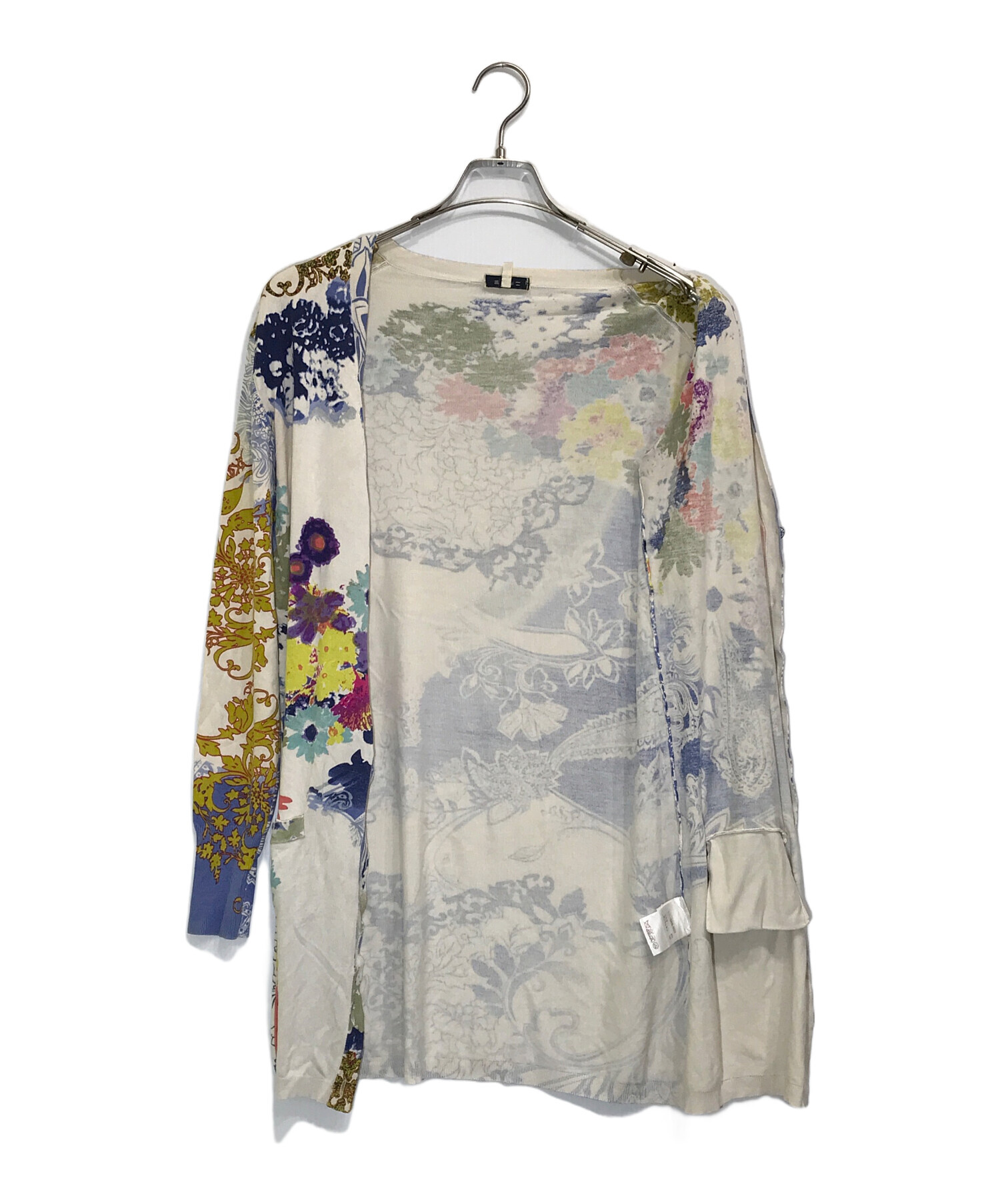 エトロ　ETRO シルク　100% 総柄　カーディガン 中古・古着通販】ETRO (エトロ) シルク混総柄カーディガン マルチ