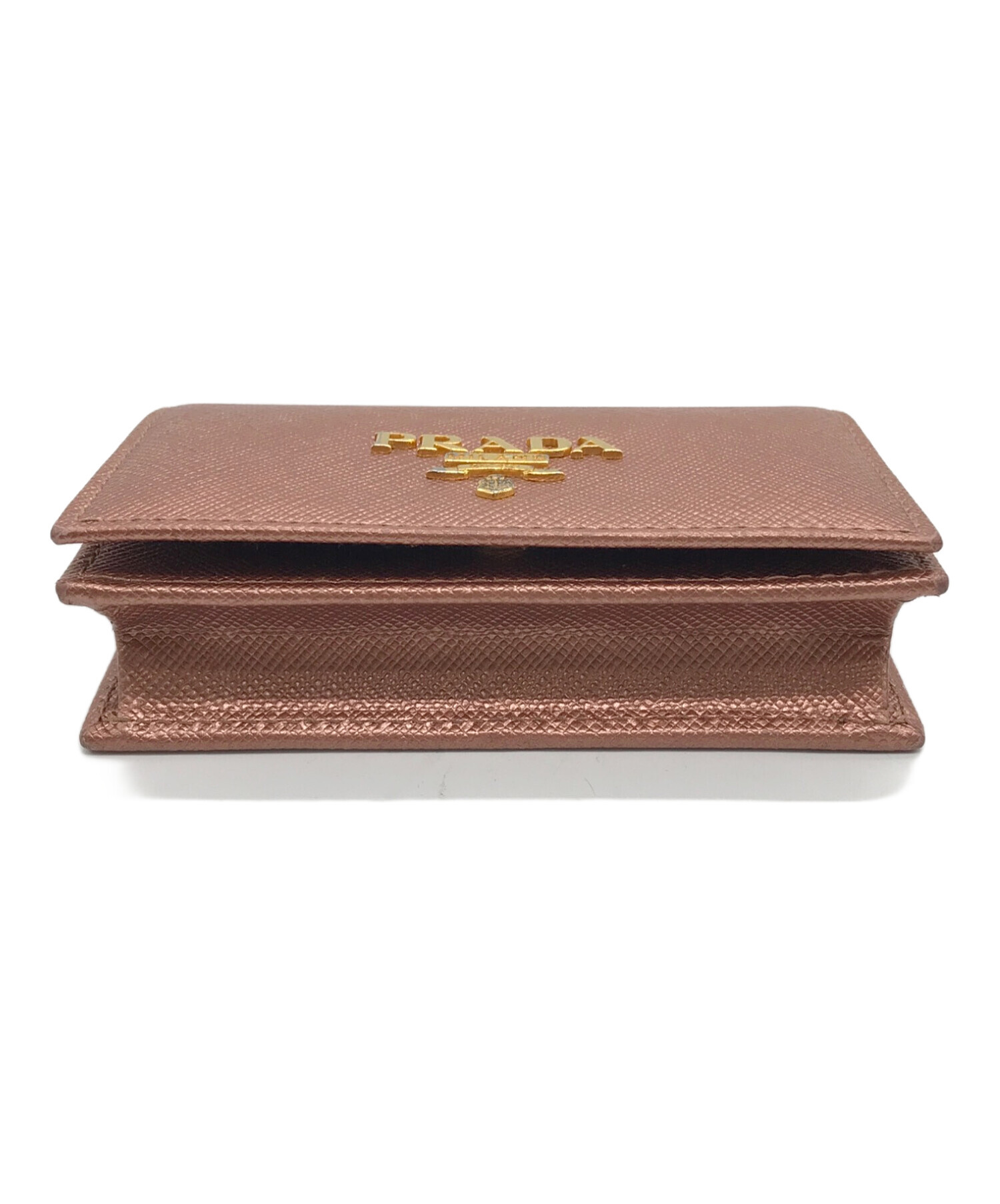PRADA プラダ カードケース 1MC122 ピンク サフィアーノレザー 